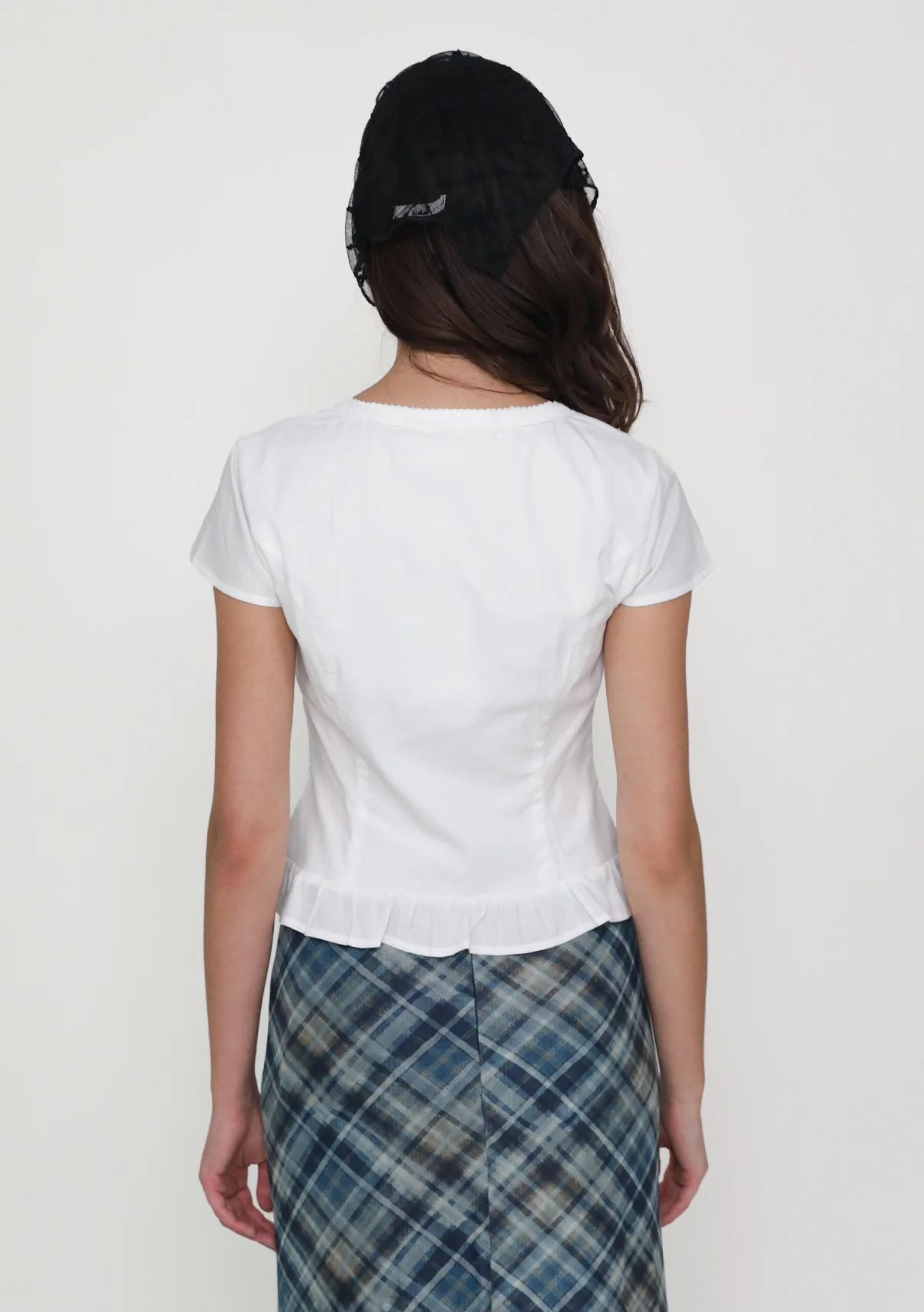 Manila Lace Trim Ribbon Blouse - Image 11