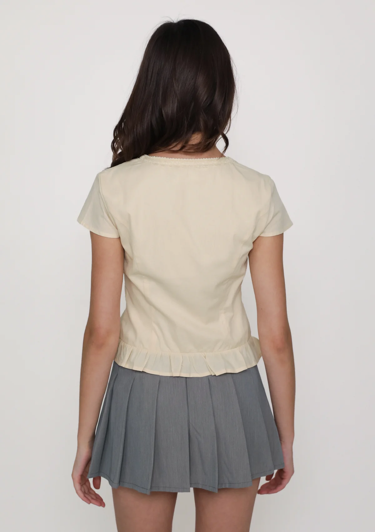 Manila Lace Trim Ribbon Blouse - Image 20