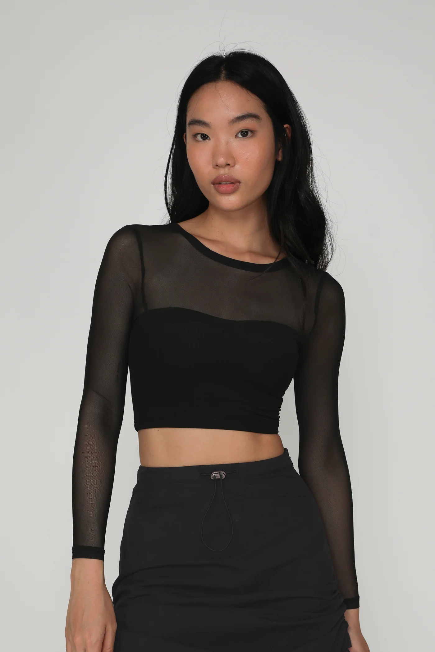 Marae Mesh Long Sleeve Padded Top - Image 11