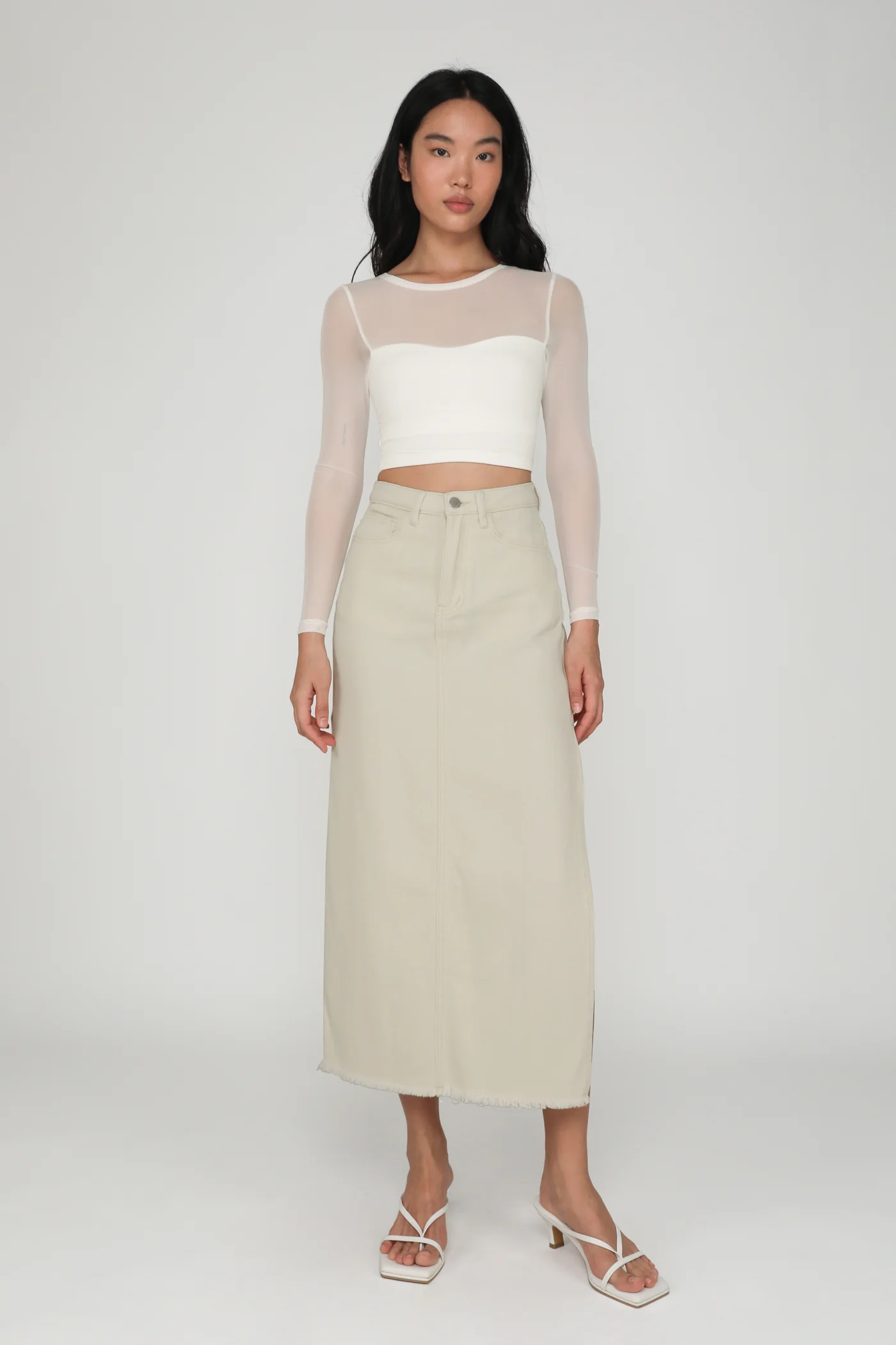 Marae Mesh Long Sleeve Padded Top - Image 14