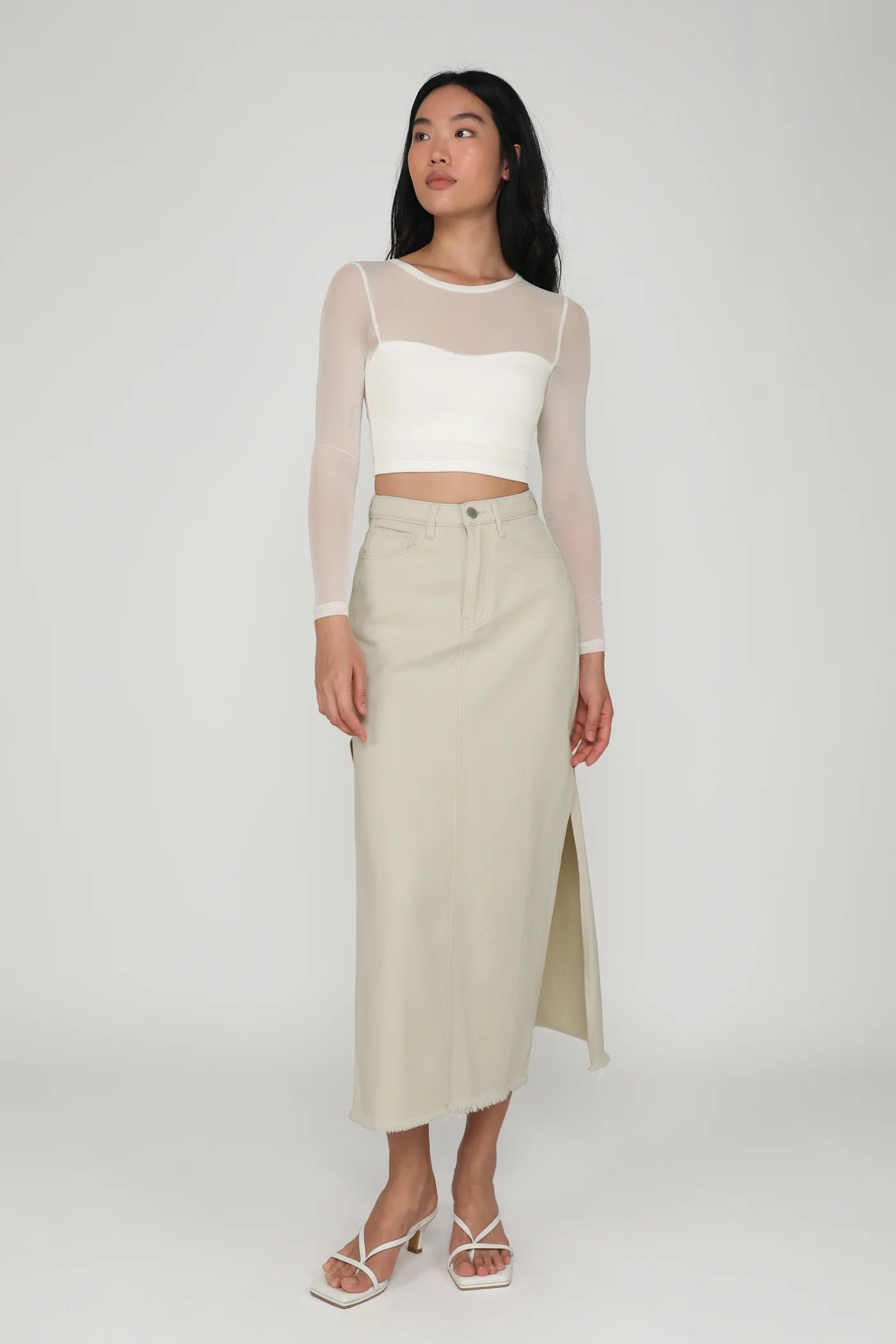 Marae Mesh Long Sleeve Padded Top - Image 5