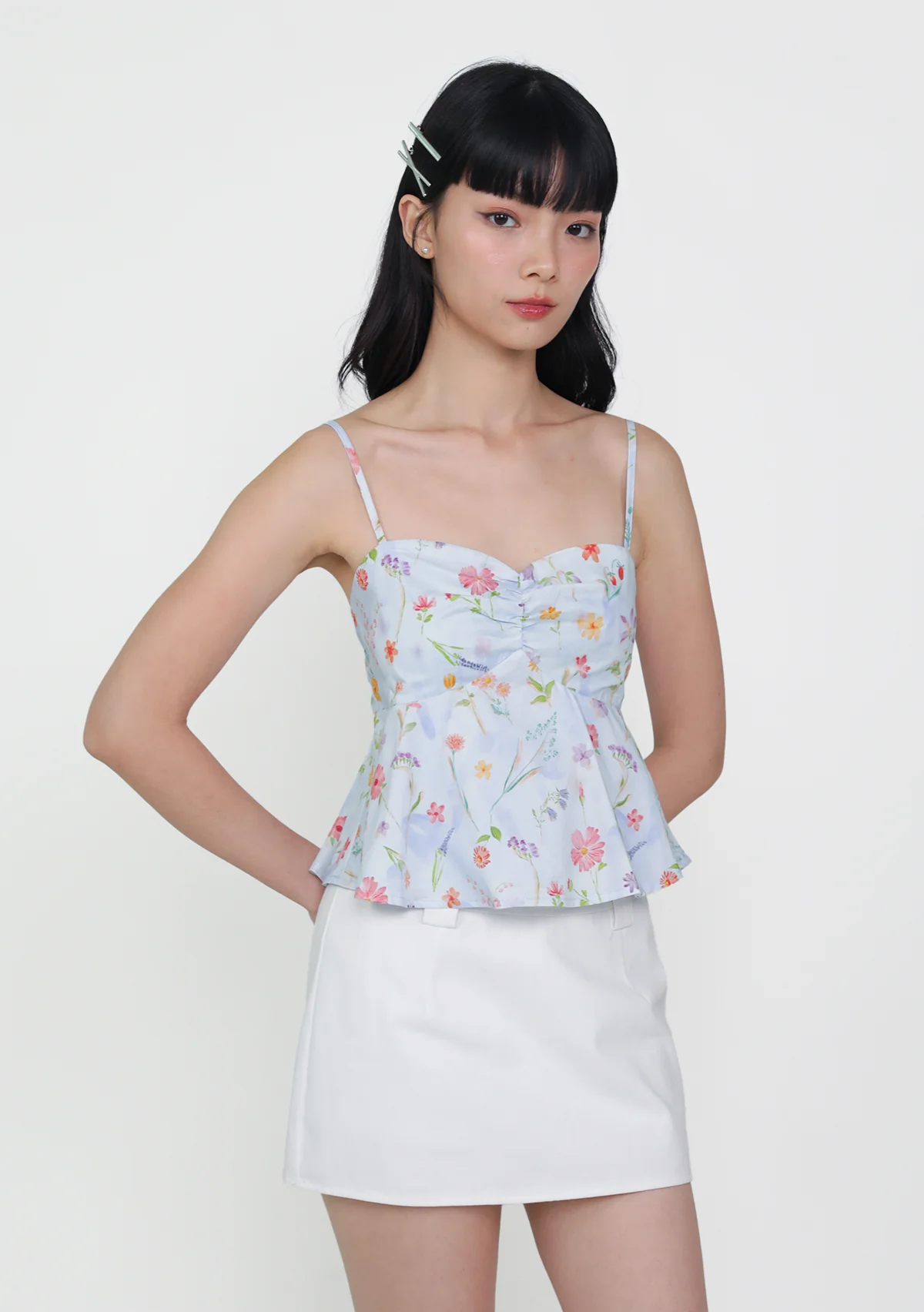 Marcella Bustier Padded Top (Watercolour) - Image 2