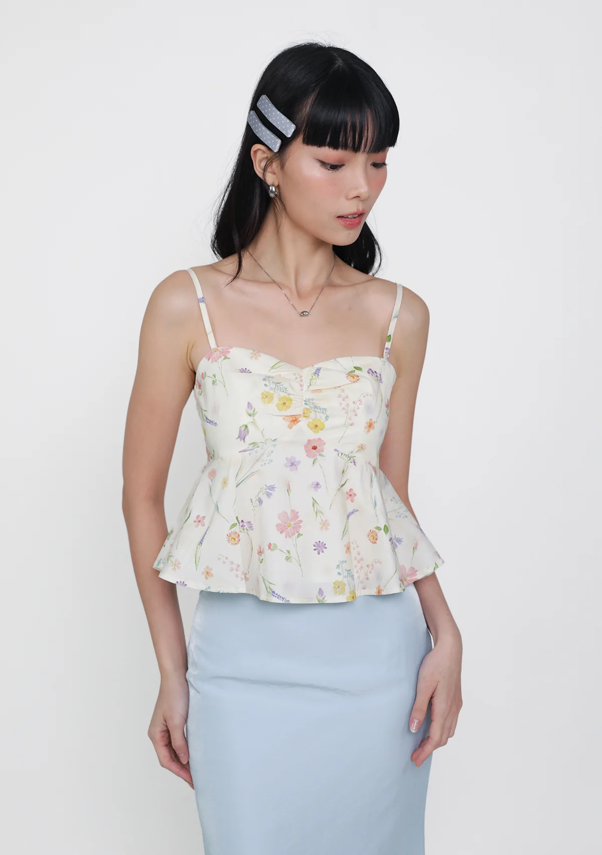 Marcella Bustier Padded Top (Watercolour) - Image 4