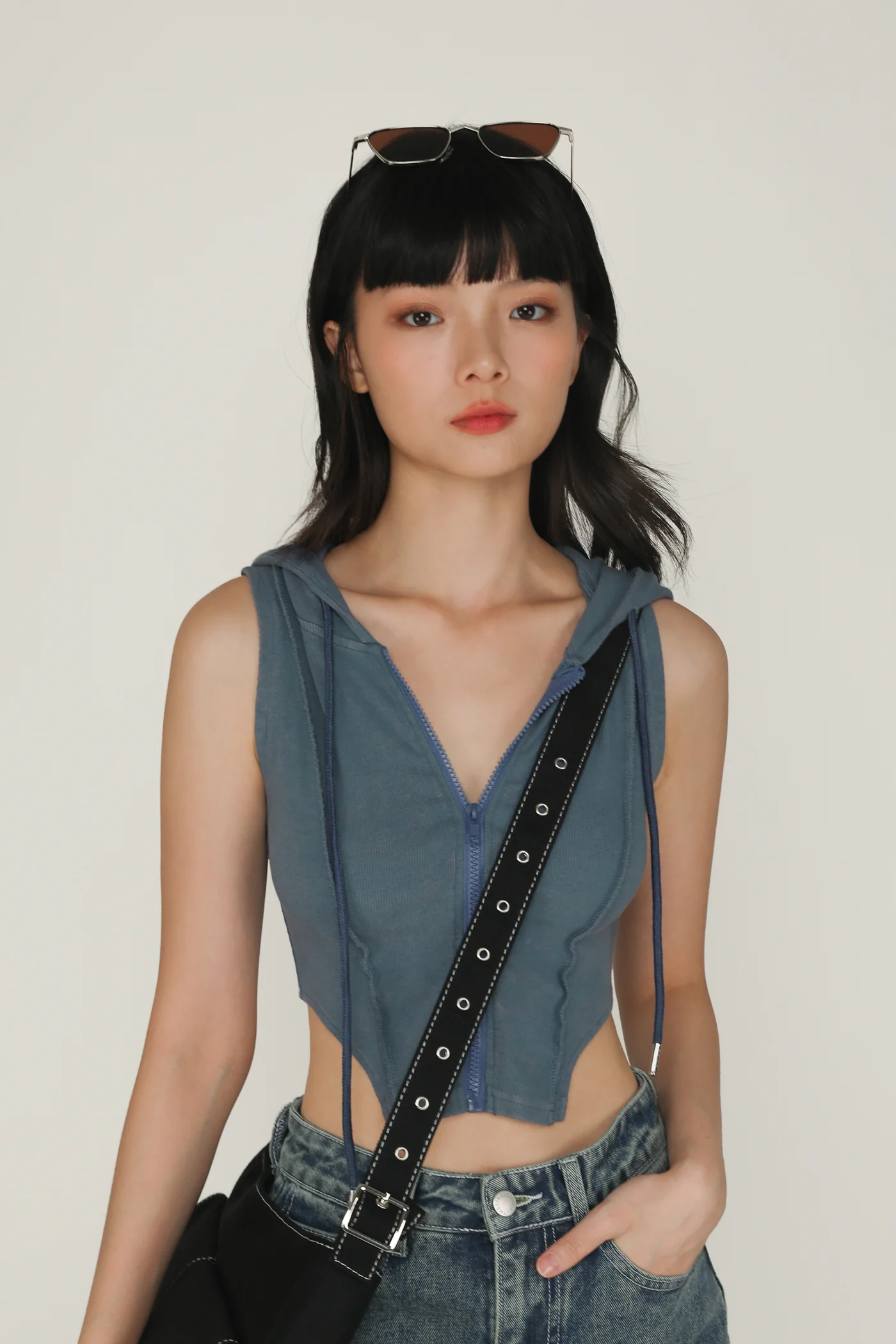 Mardi Hoodie Zip Up Top - Image 7