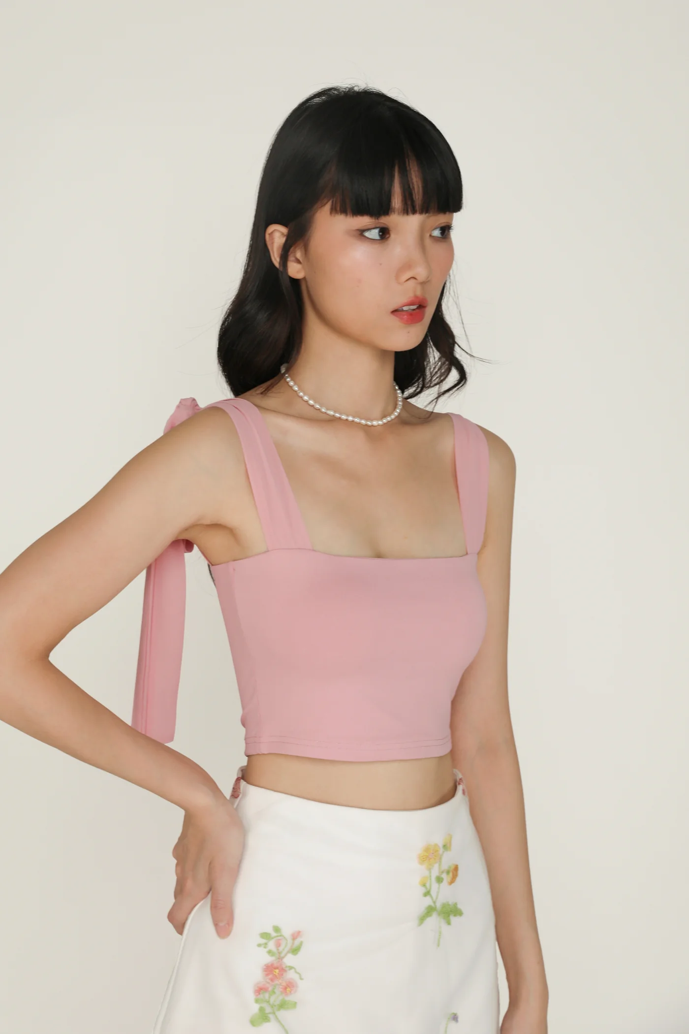 Margie Ribbon Padded Crop Top - Image 19