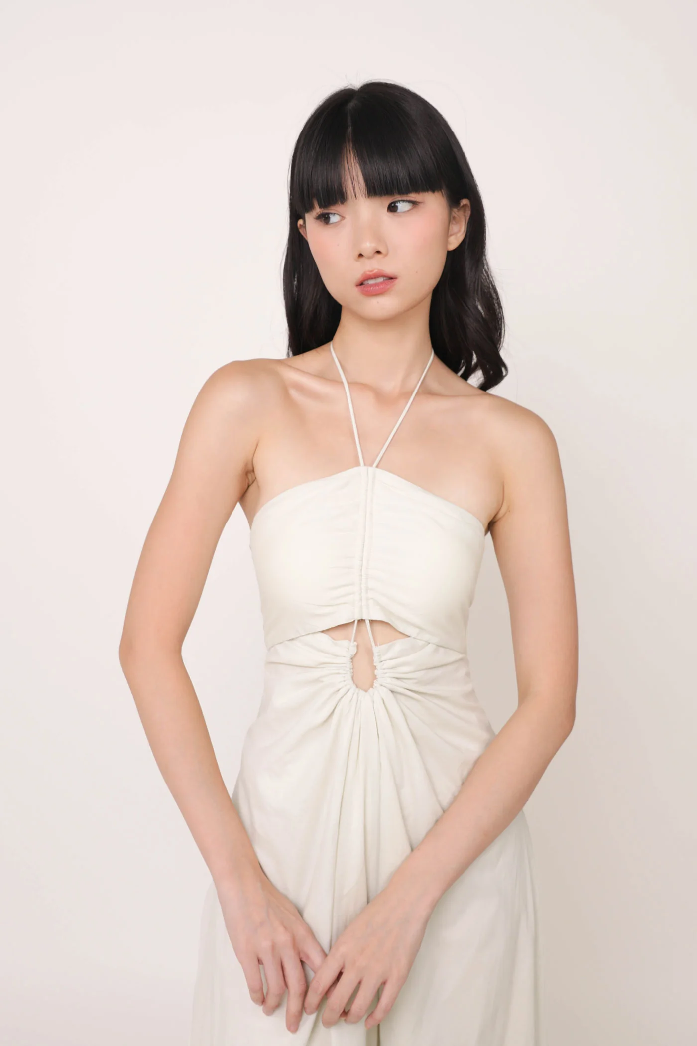 Meia Halter Ruched Padded Dress - Image 18