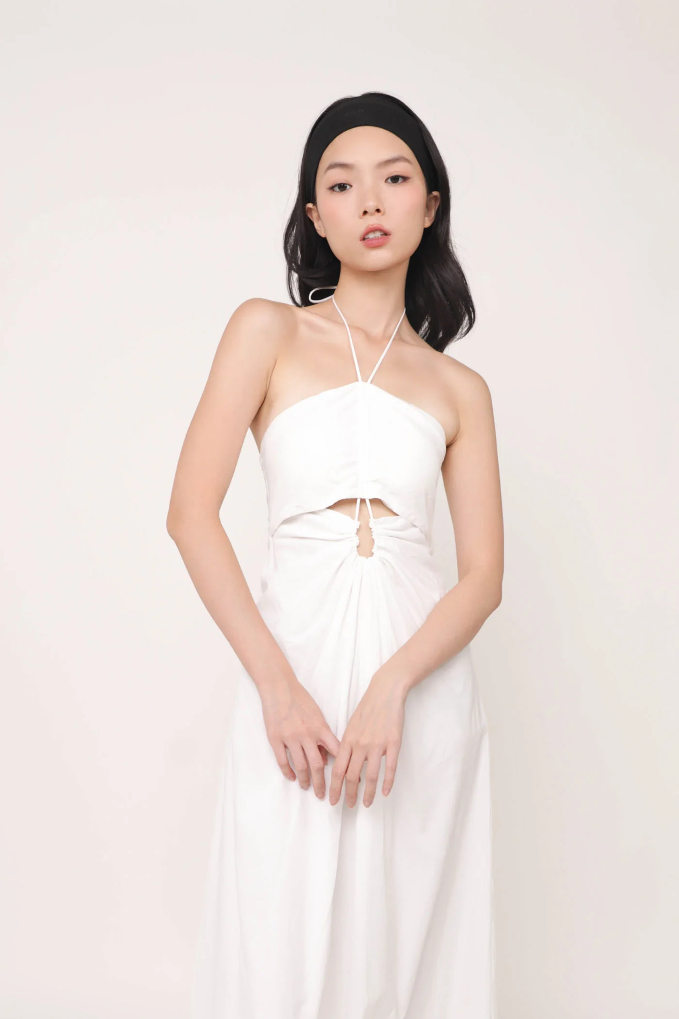 Meia Halter Ruched Padded Dress - Image 2