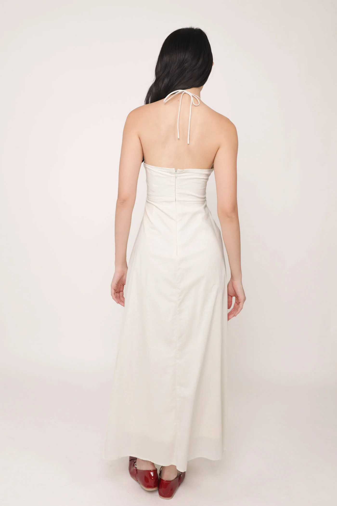 Meia Halter Ruched Padded Dress - Image 22