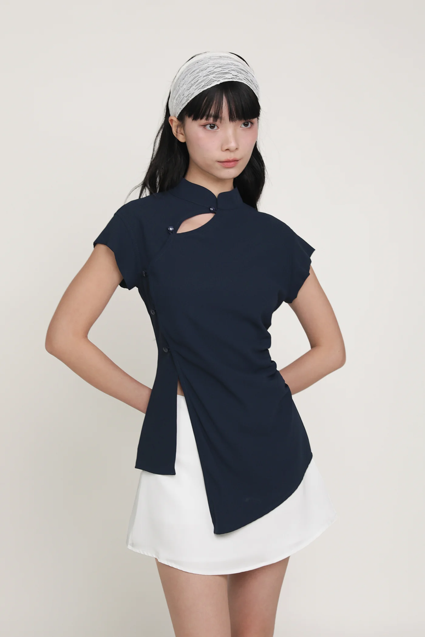 Melinda Longline Qipao Top - Image 11