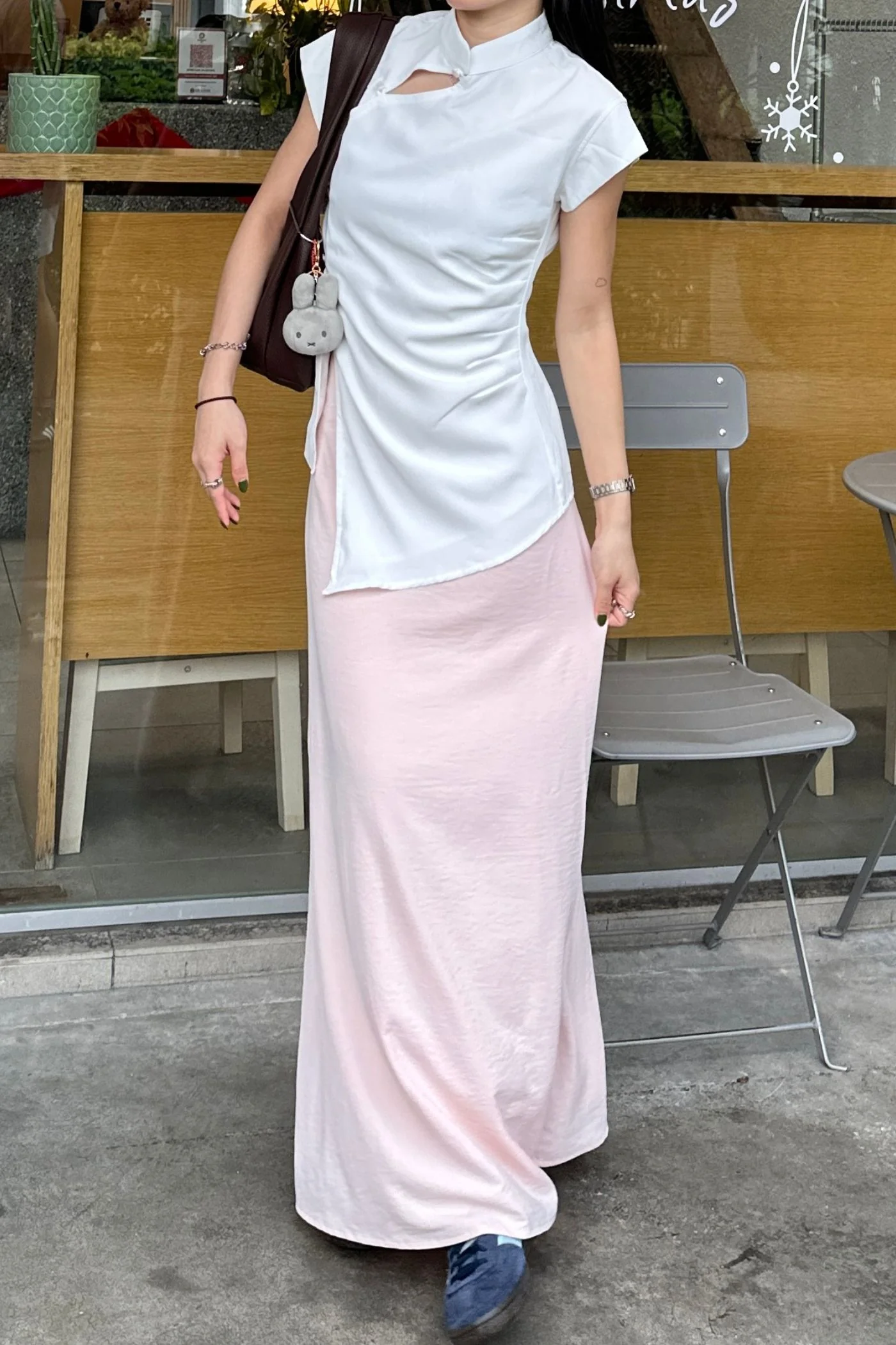 Melinda Longline Qipao Top - Image 2