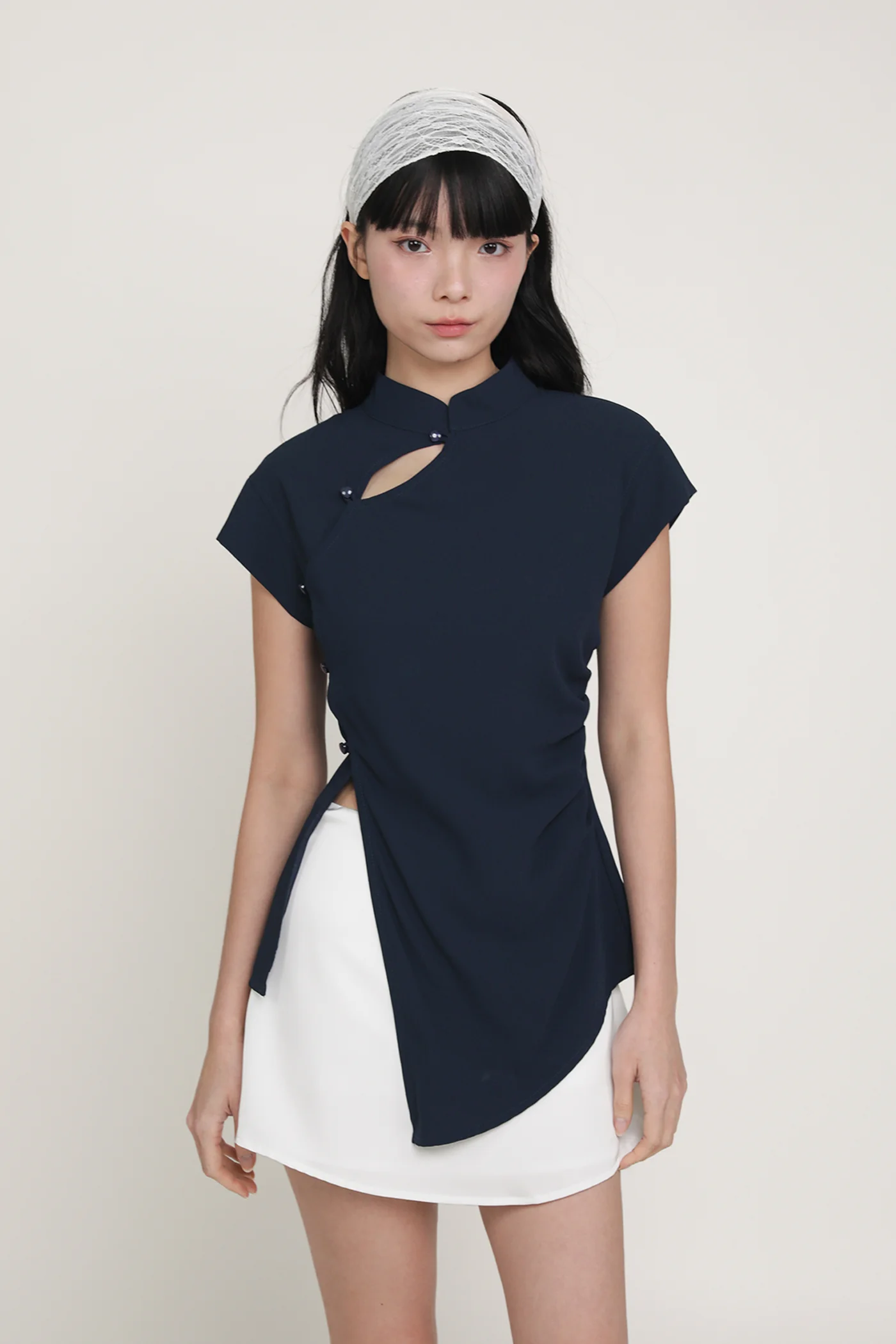 Melinda Longline Qipao Top - Image 9