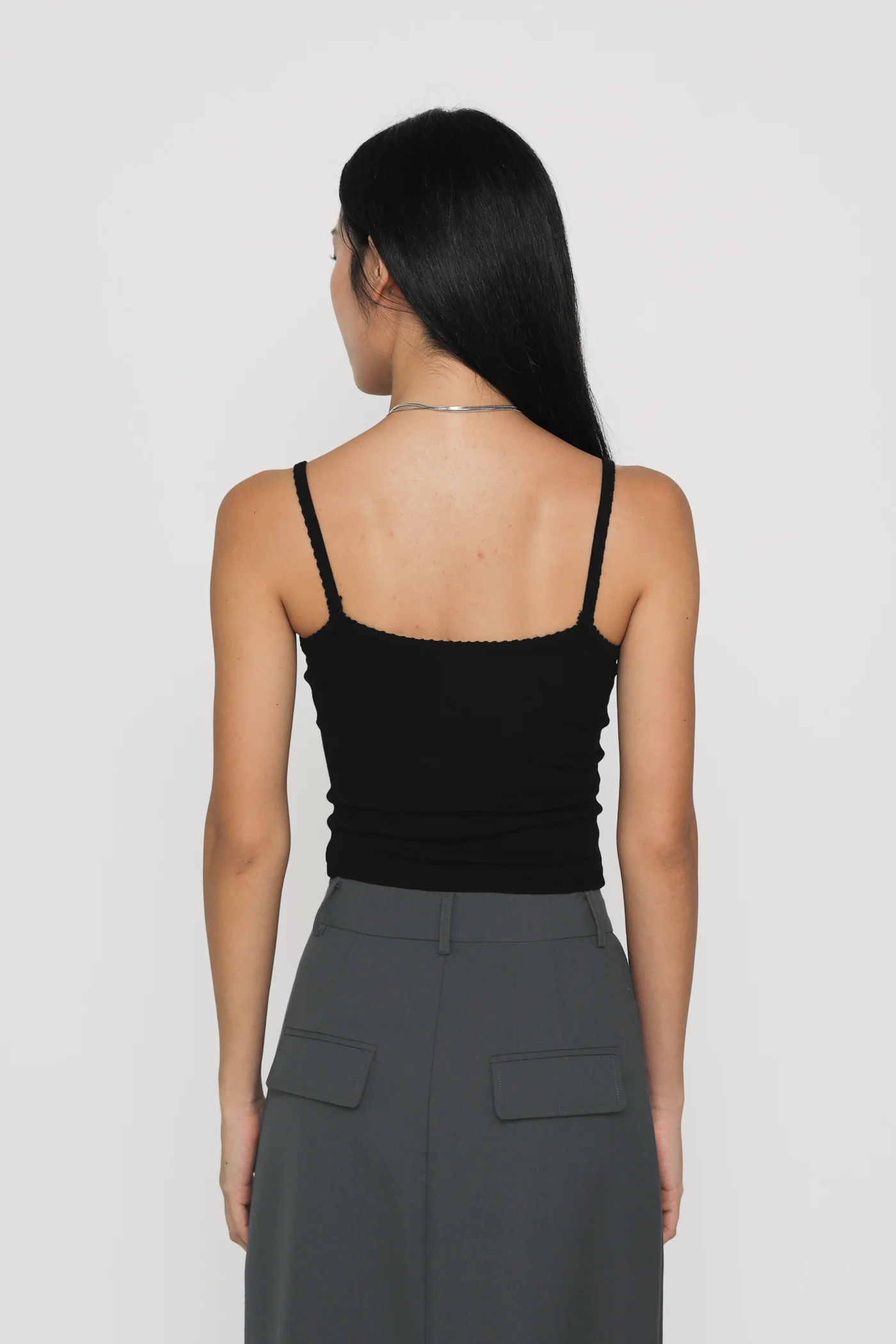 Melissa Crochet Ruched Basic Top - Image 14