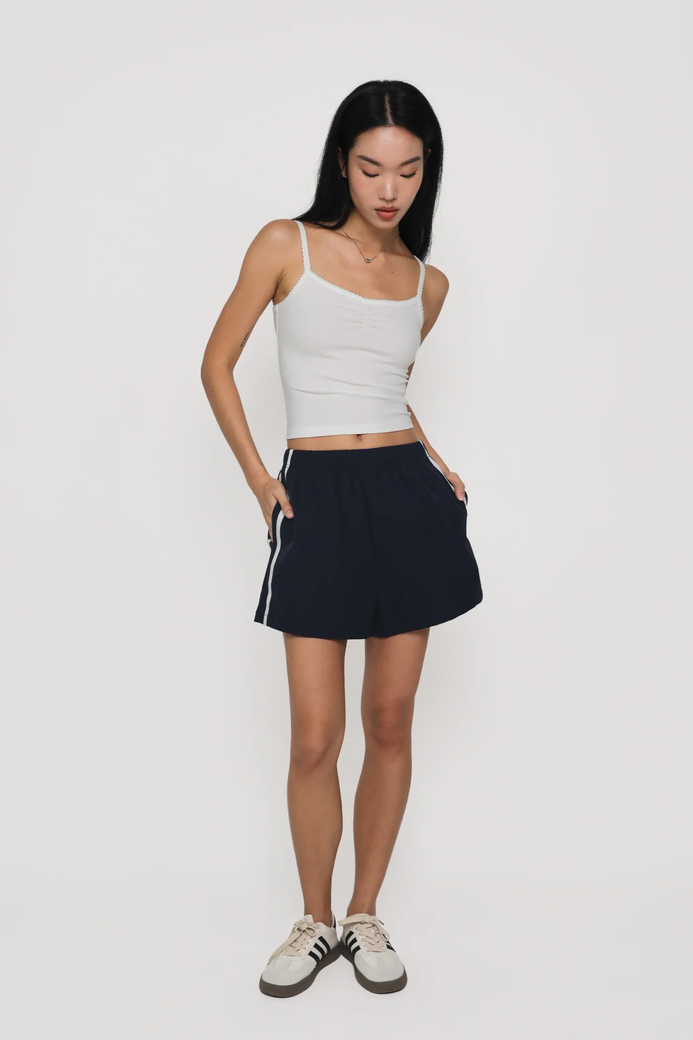 Melissa Crochet Ruched Basic Top - Image 18
