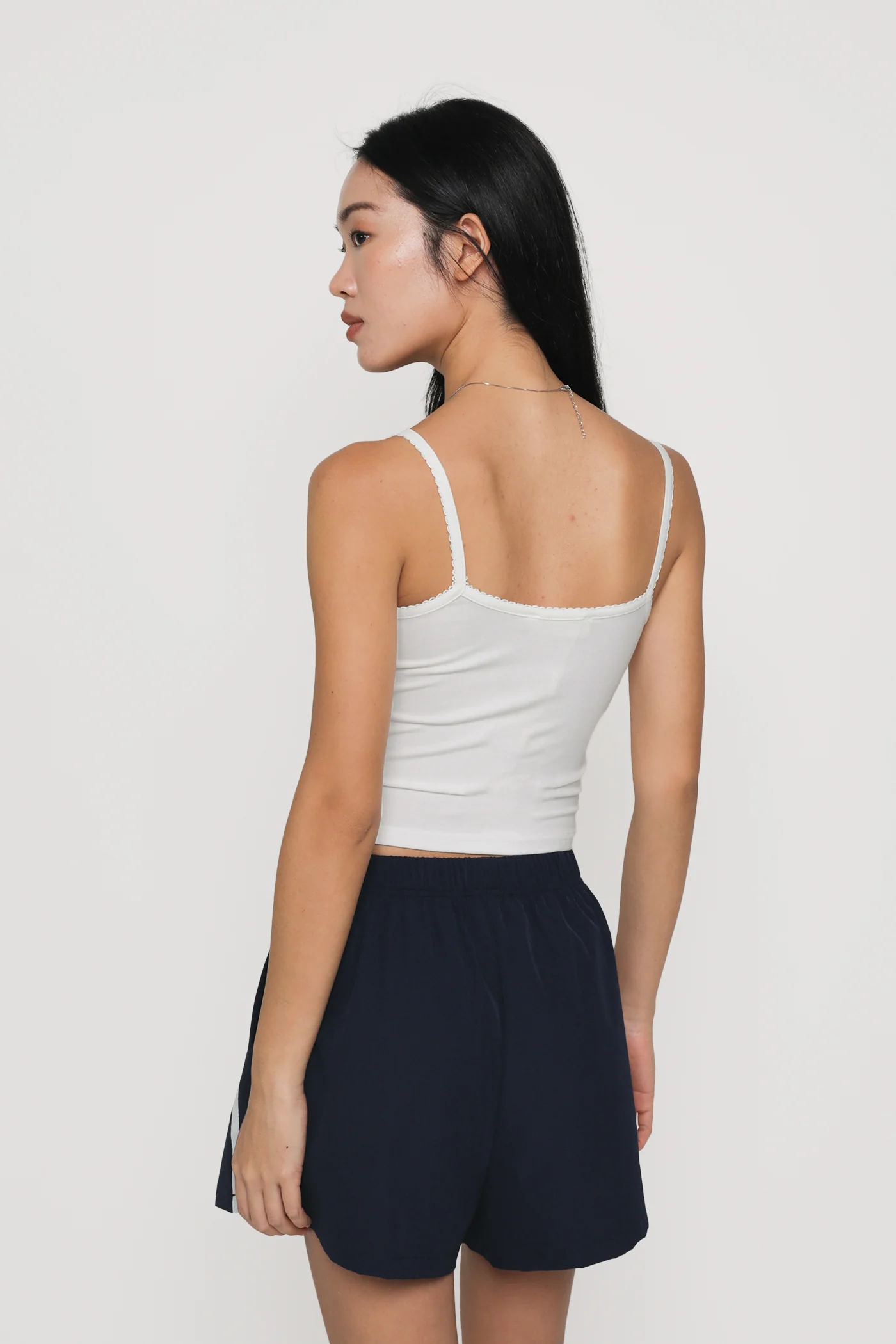 Melissa Crochet Ruched Basic Top - Image 19