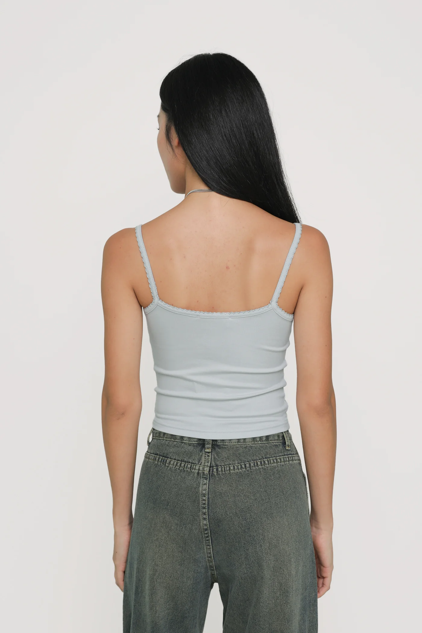 Melissa Crochet Ruched Basic Top - Image 24