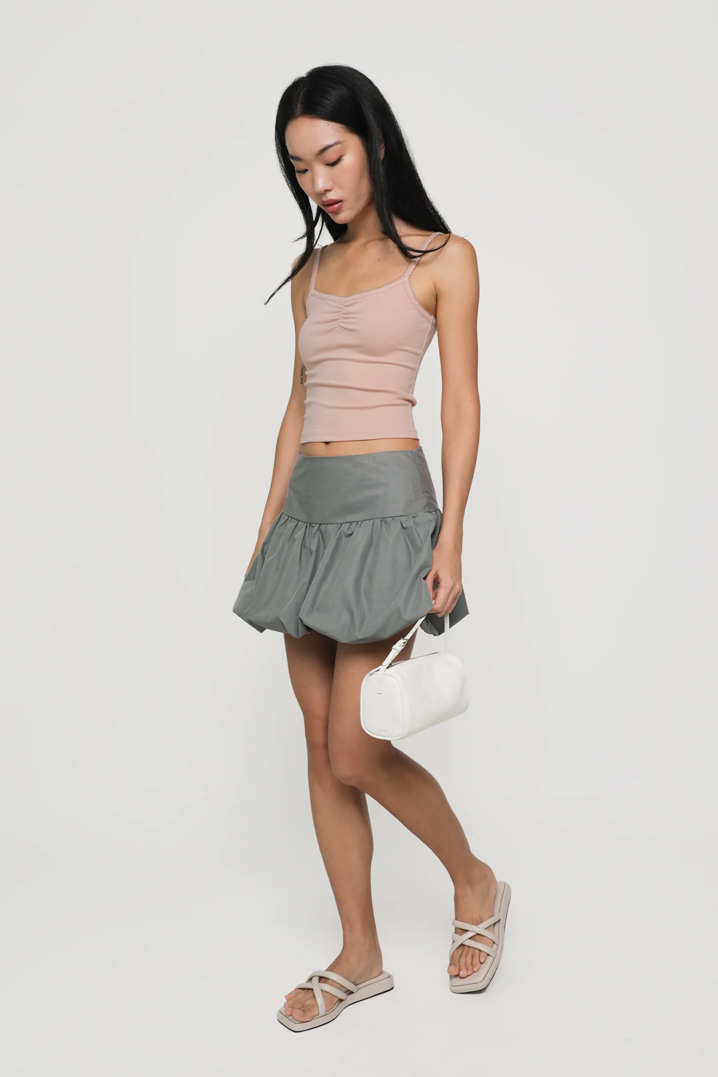 Melissa Crochet Ruched Basic Top - Image 27