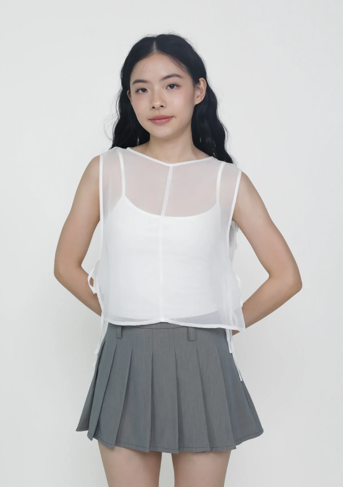 Kyo Sheer Overlay Top - Image 17
