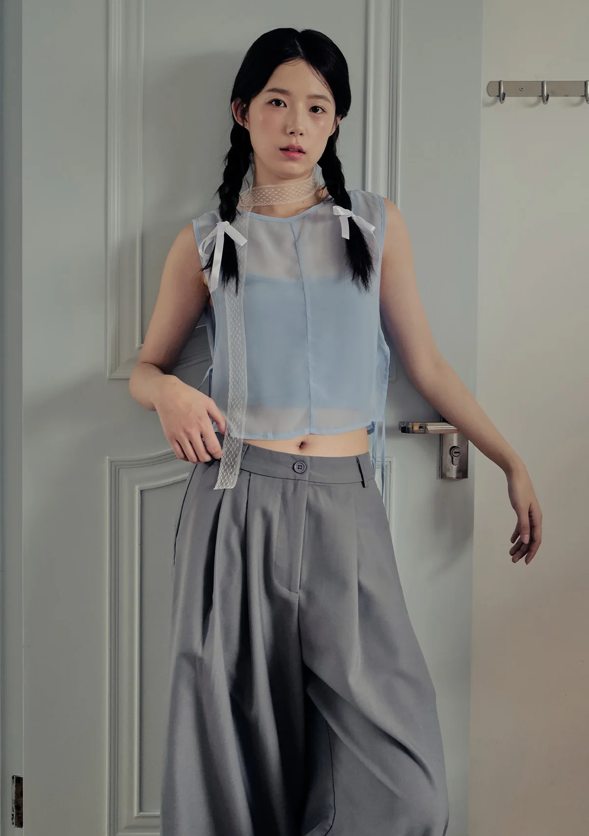 Kyo Sheer Overlay Top - Image 2