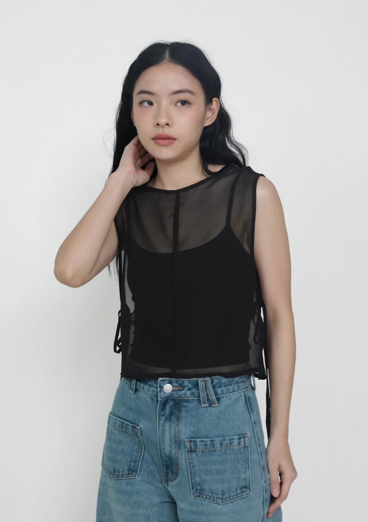 Kyo Sheer Overlay Top - Image 3