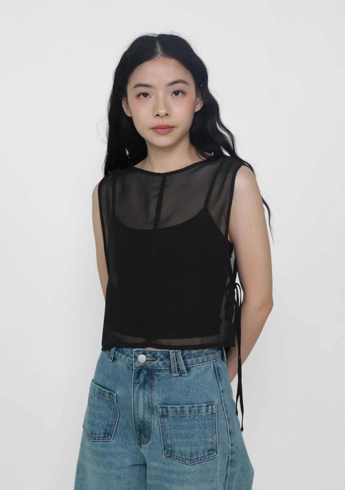 Kyo Sheer Overlay Top - Image 5