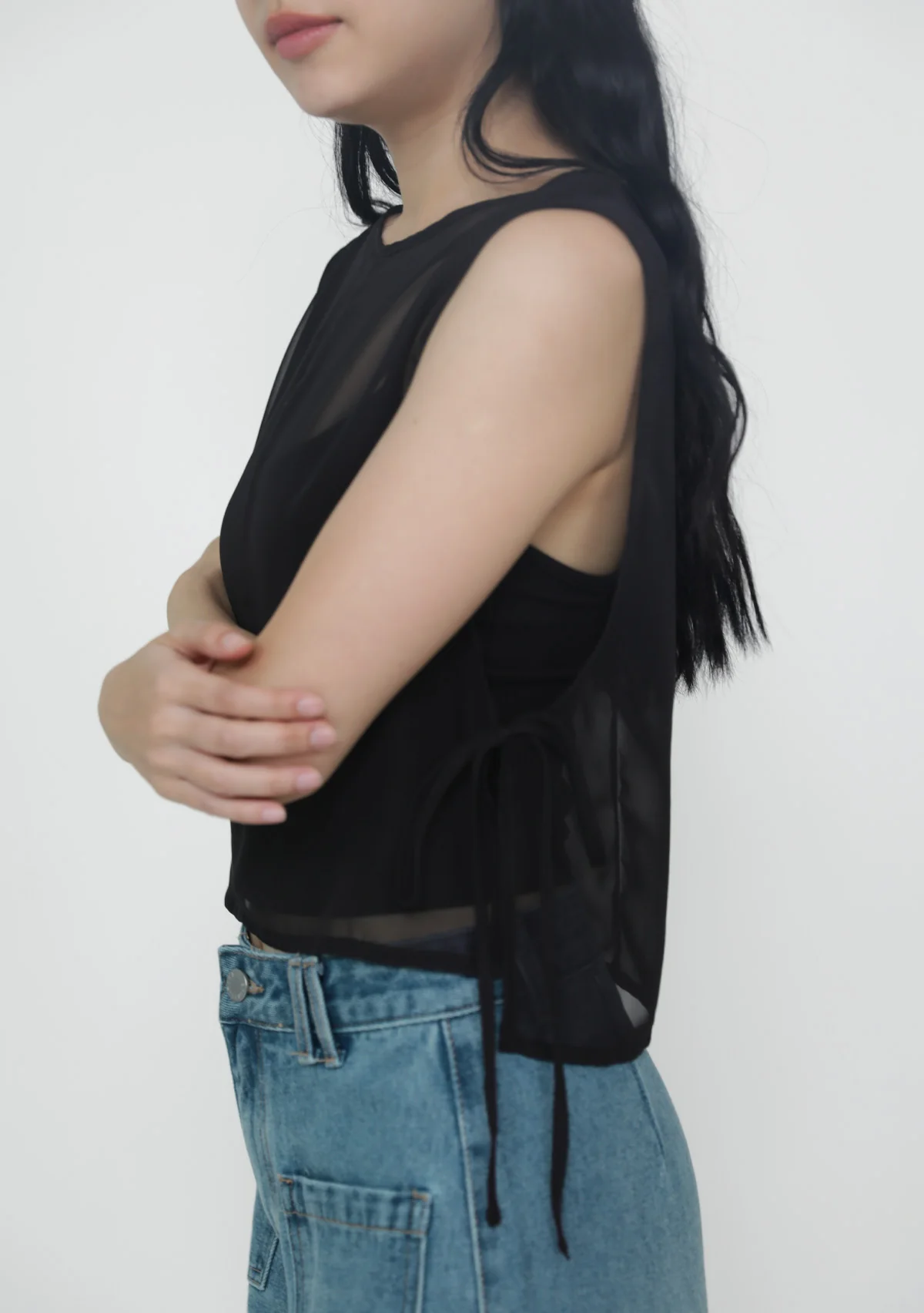 Kyo Sheer Overlay Top - Image 6