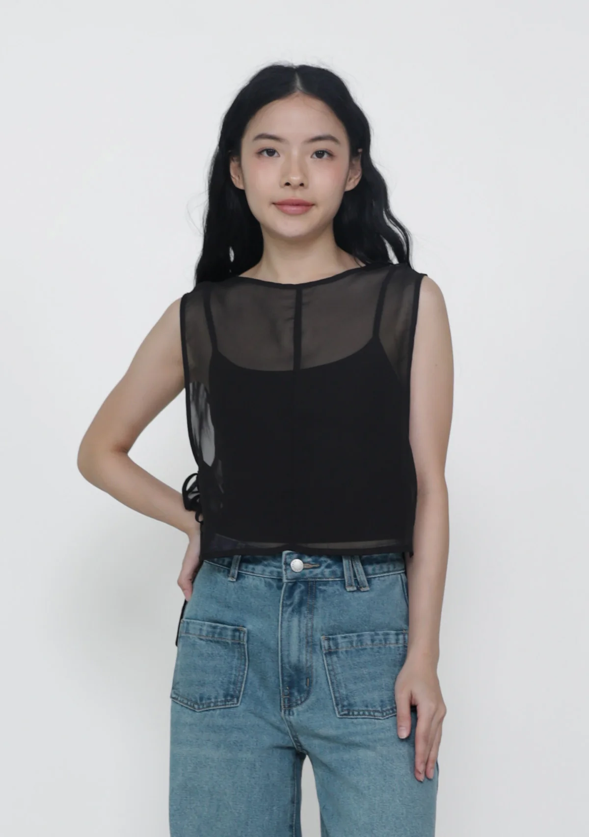 Kyo Sheer Overlay Top - Image 7