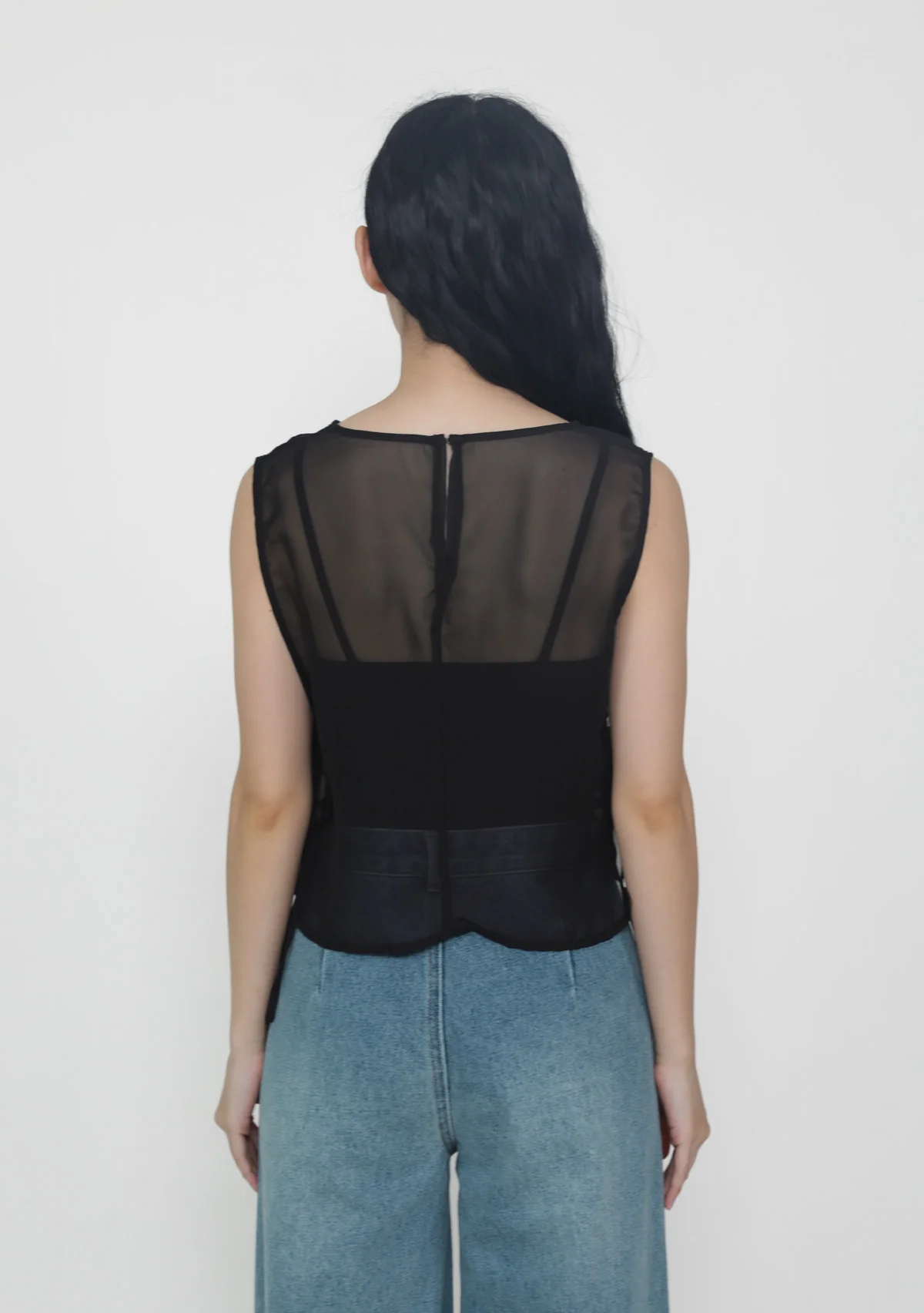 Kyo Sheer Overlay Top - Image 9