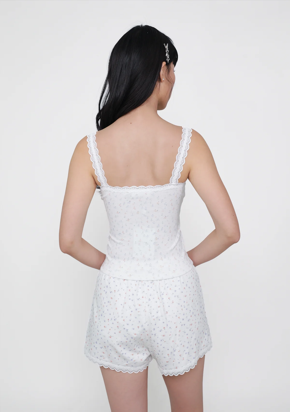 Miela Lace Trim Lounge Shorts - Image 7