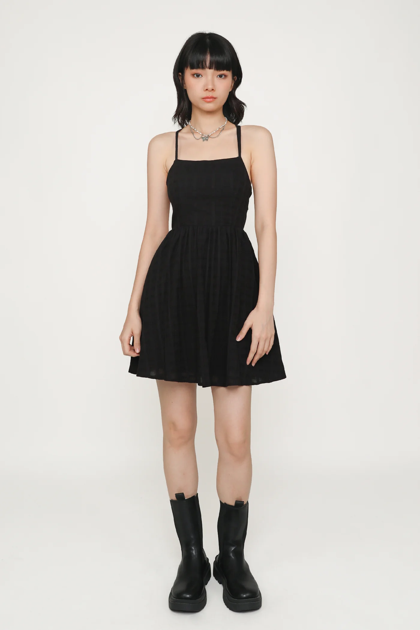 Mirabel Cross Back Padded Dress - Image 15