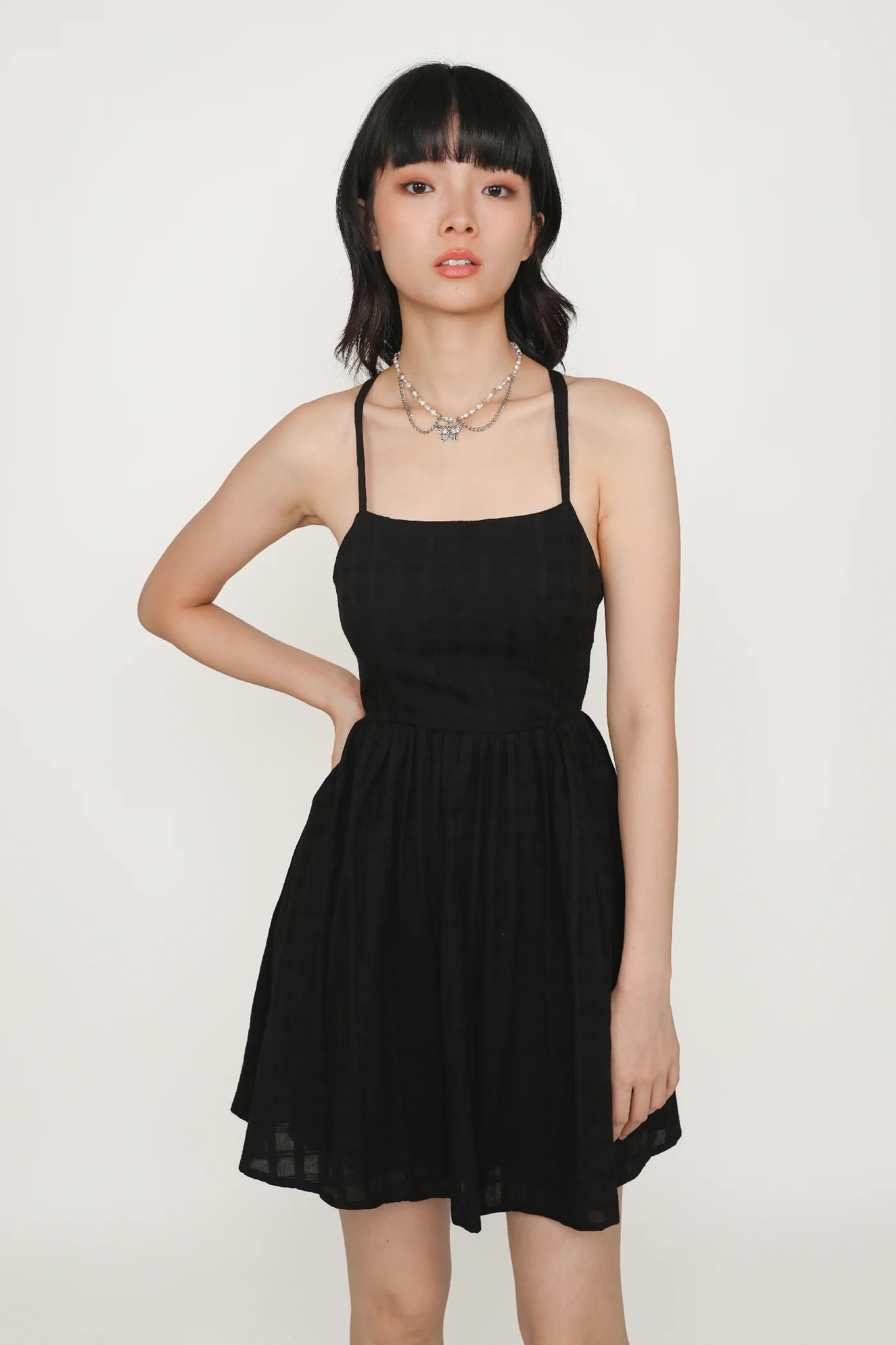 Mirabel Cross Back Padded Dress - Image 16