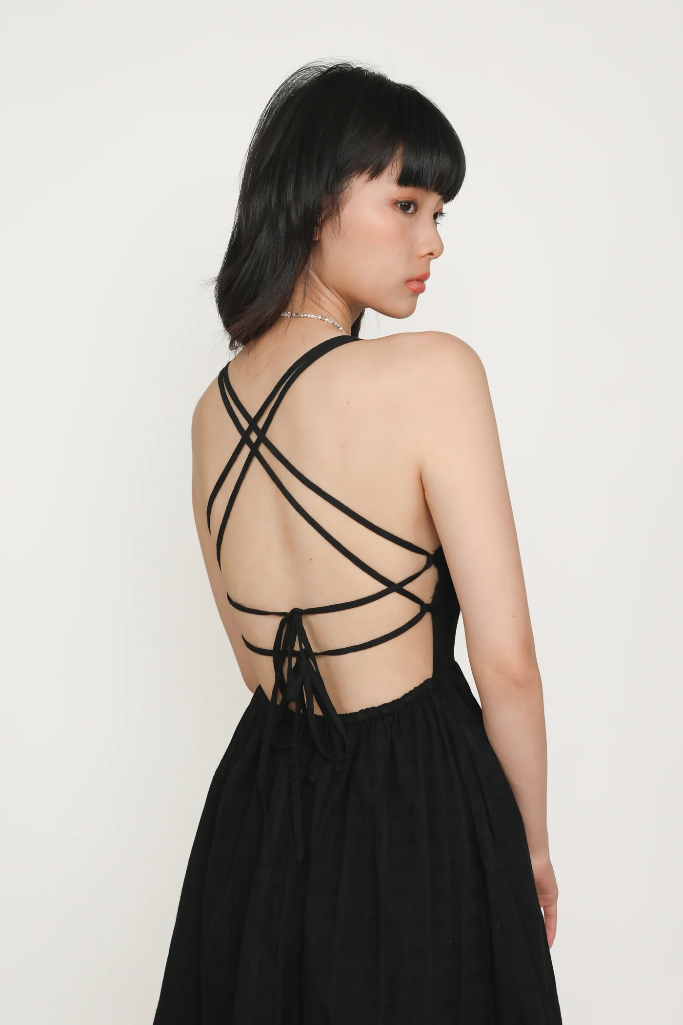 Mirabel Cross Back Padded Dress - Image 17