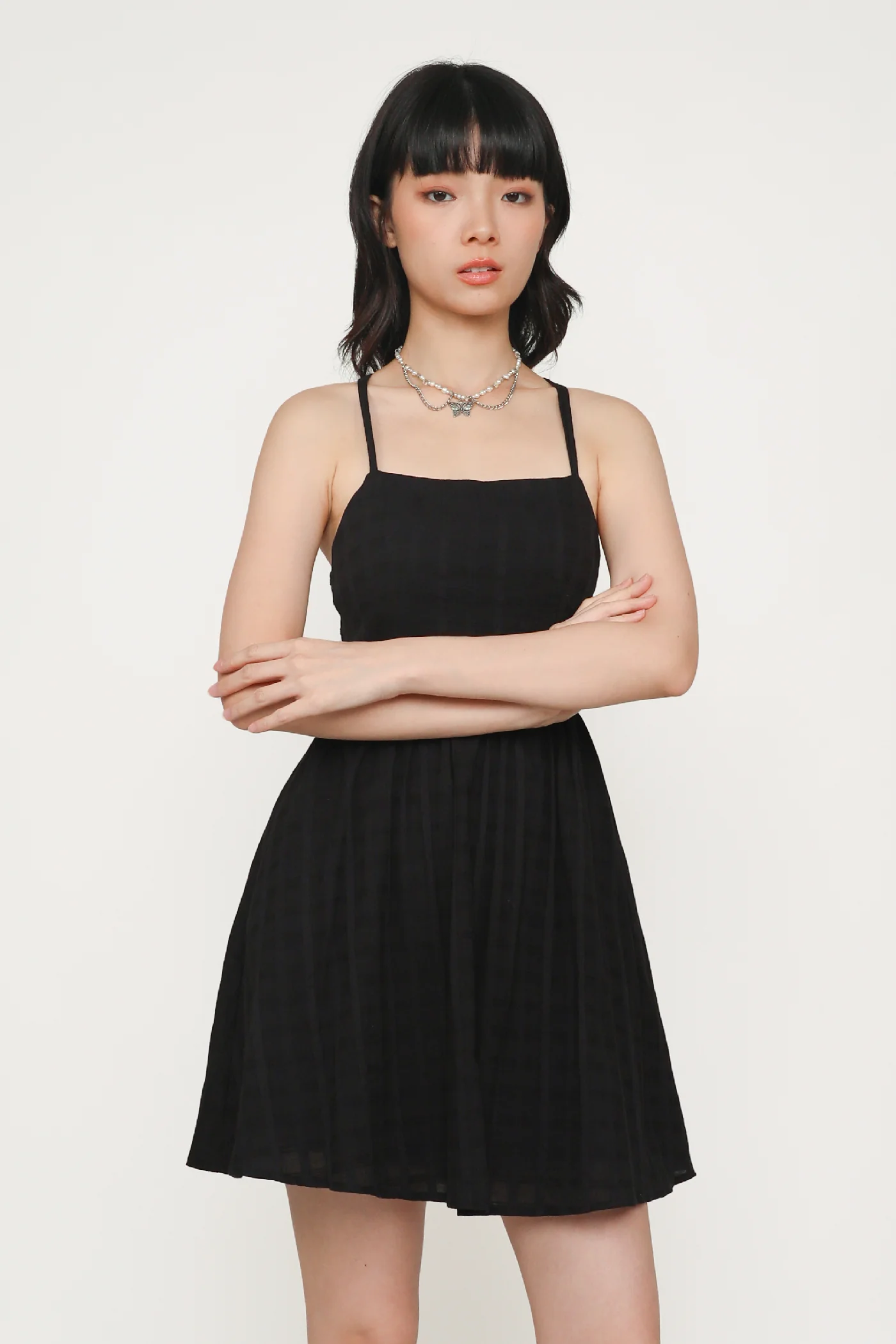 Mirabel Cross Back Padded Dress - Image 19