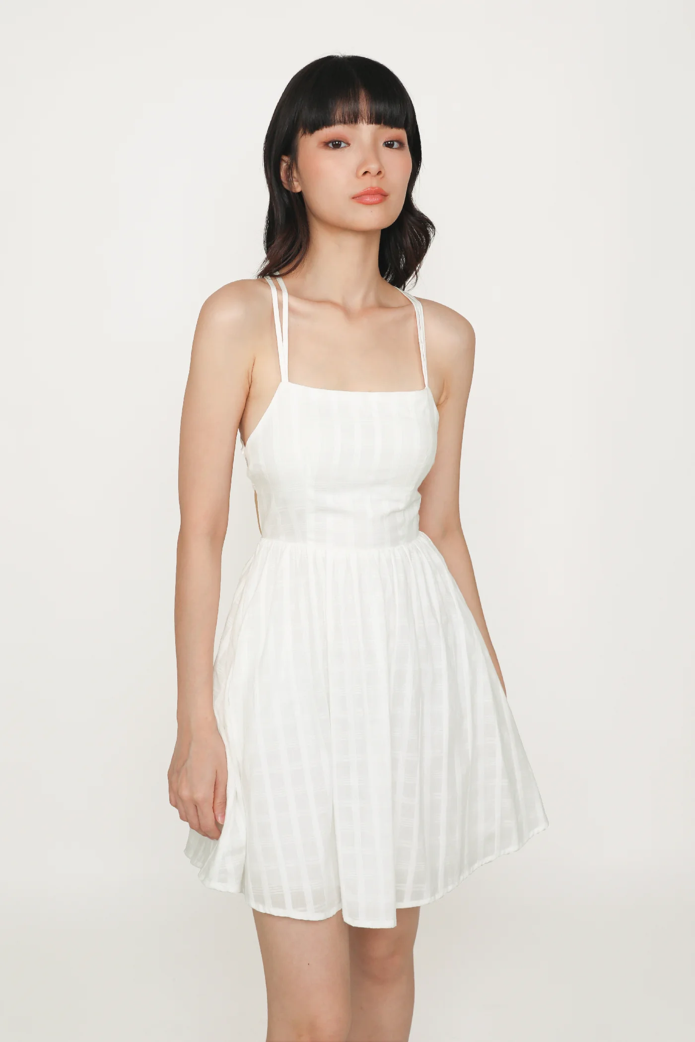 Mirabel Cross Back Padded Dress - Image 4