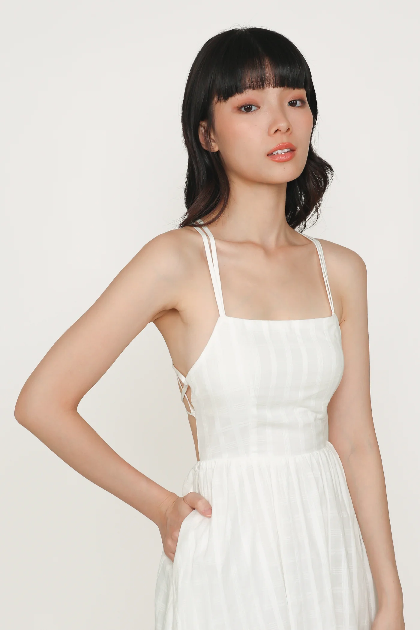 Mirabel Cross Back Padded Dress - Image 5