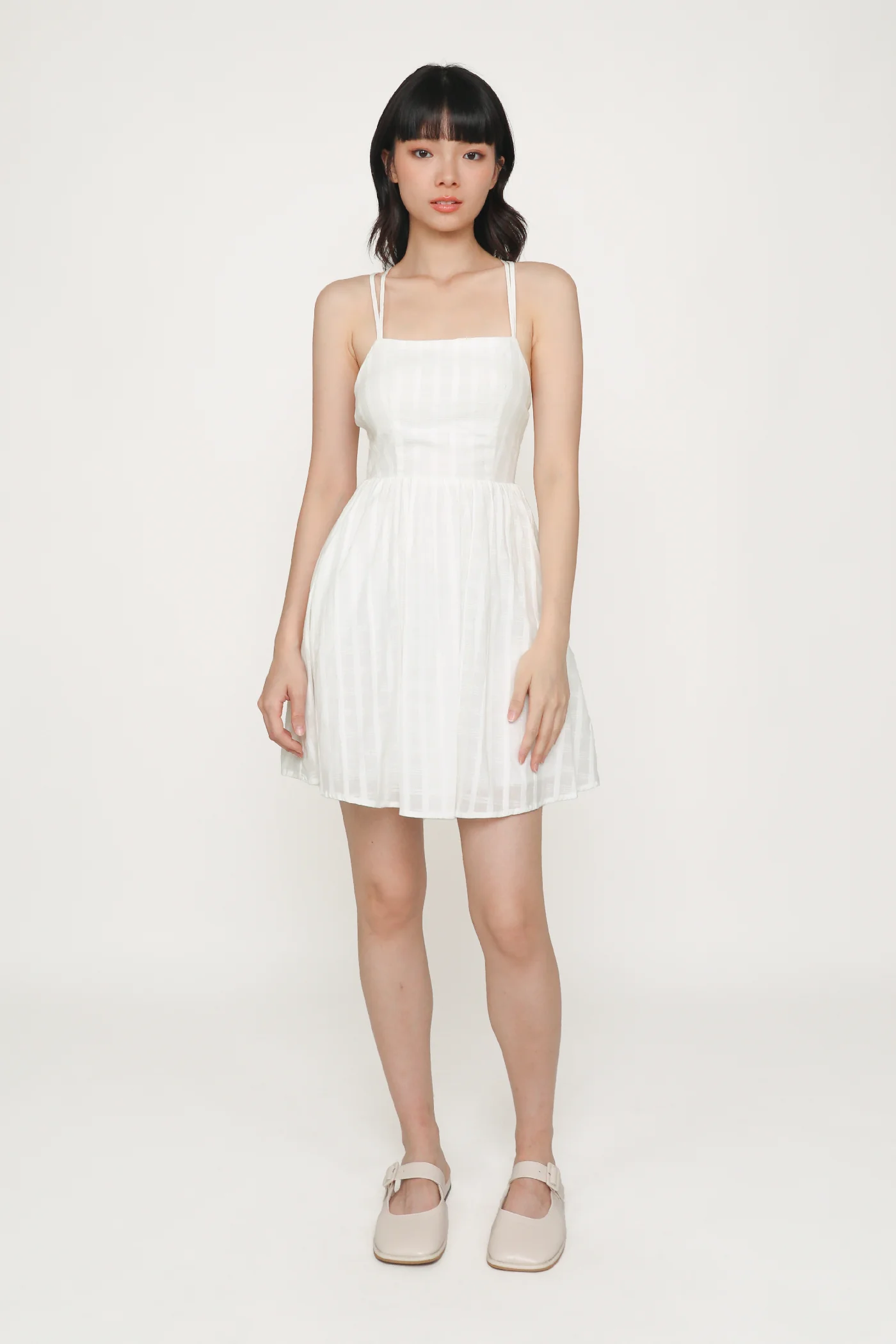 Mirabel Cross Back Padded Dress - Image 6