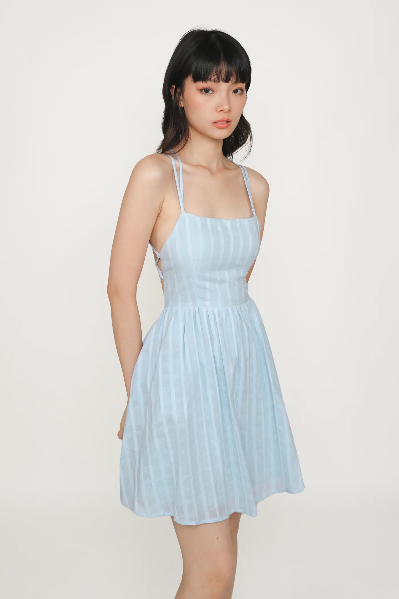Mirabel Cross Back Padded Dress - Image 9