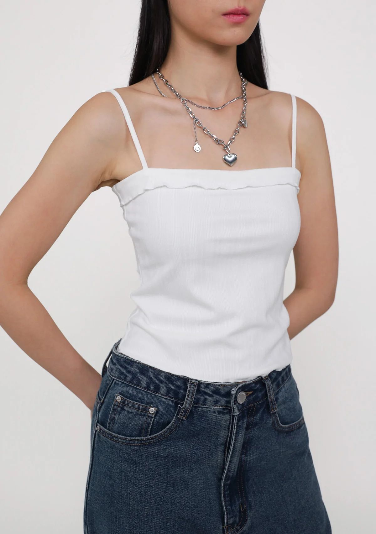 Mizuri Ruffles Trim Padded Top - Image 8