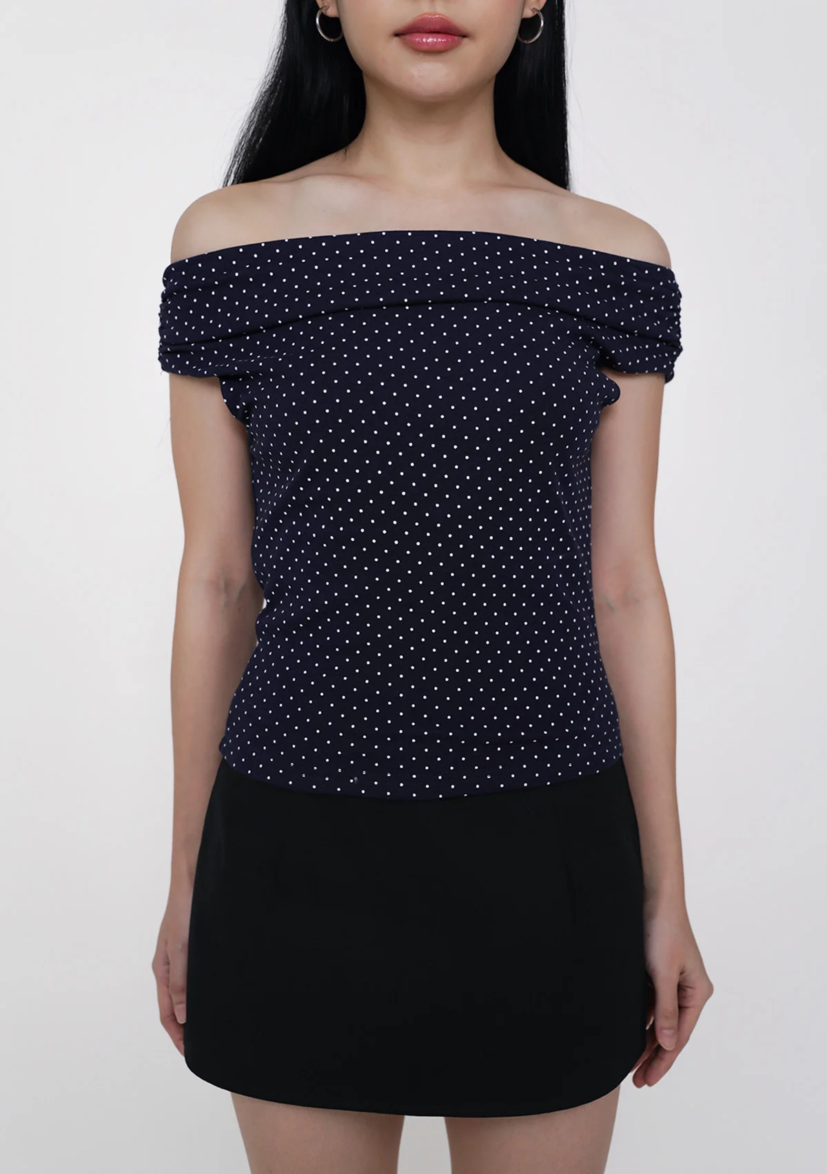 Mollie Off Shoulder Top (Polka Dot) - Image 16