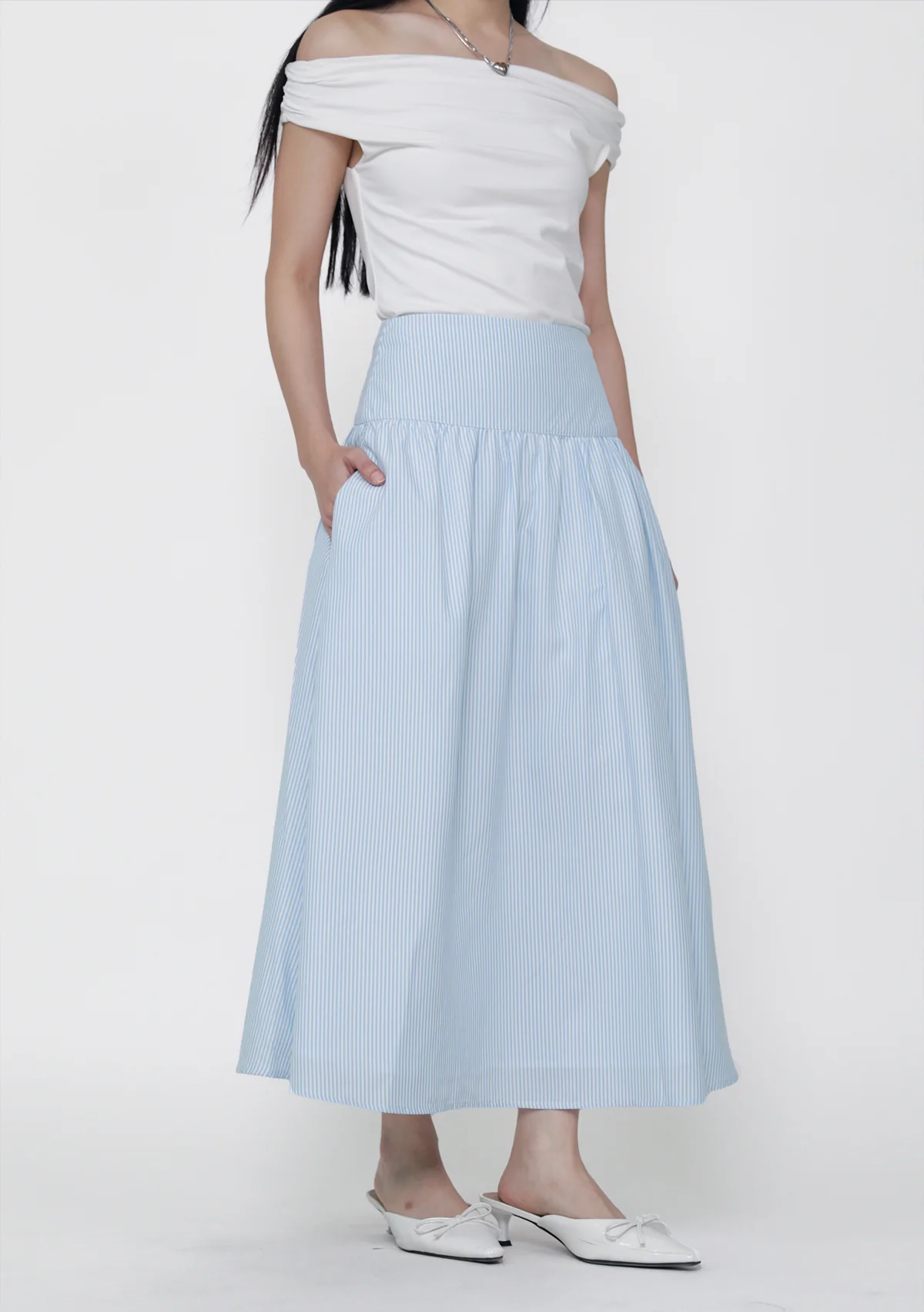 Nara Midi Skirt (Striped) - Image 5