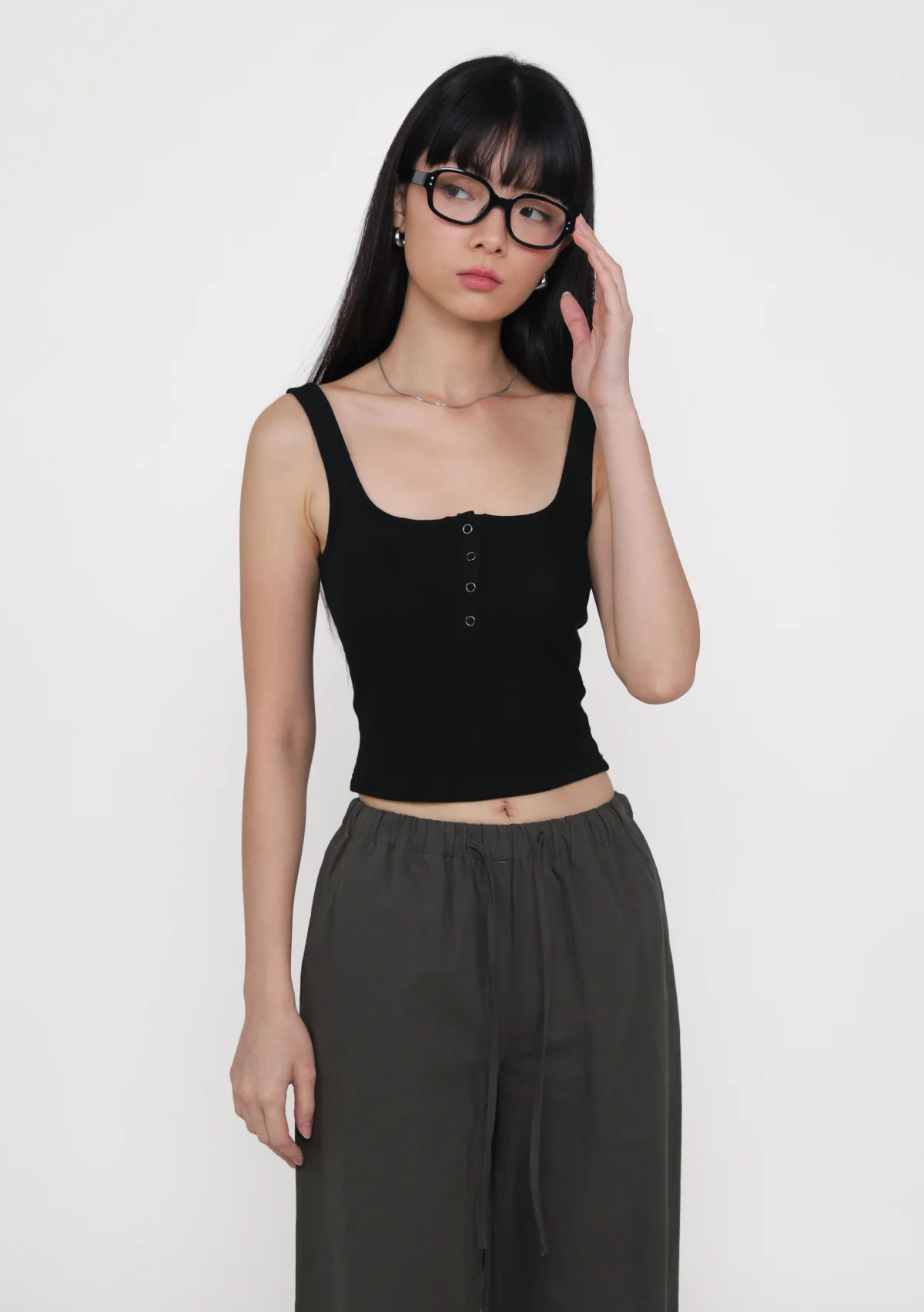 Naru Button Padded Tank Top - Image 10