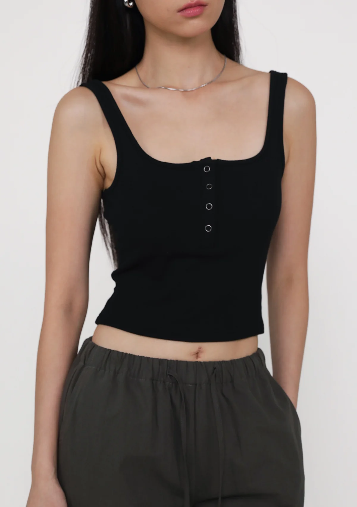 Naru Button Padded Tank Top - Image 12