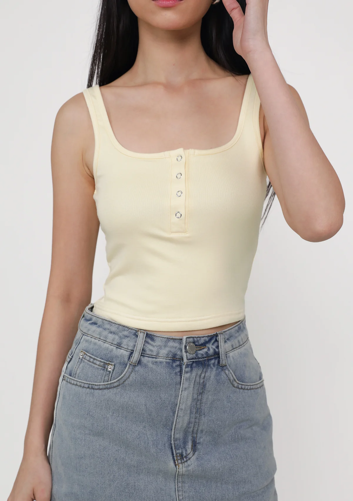 Naru Button Padded Tank Top - Image 24
