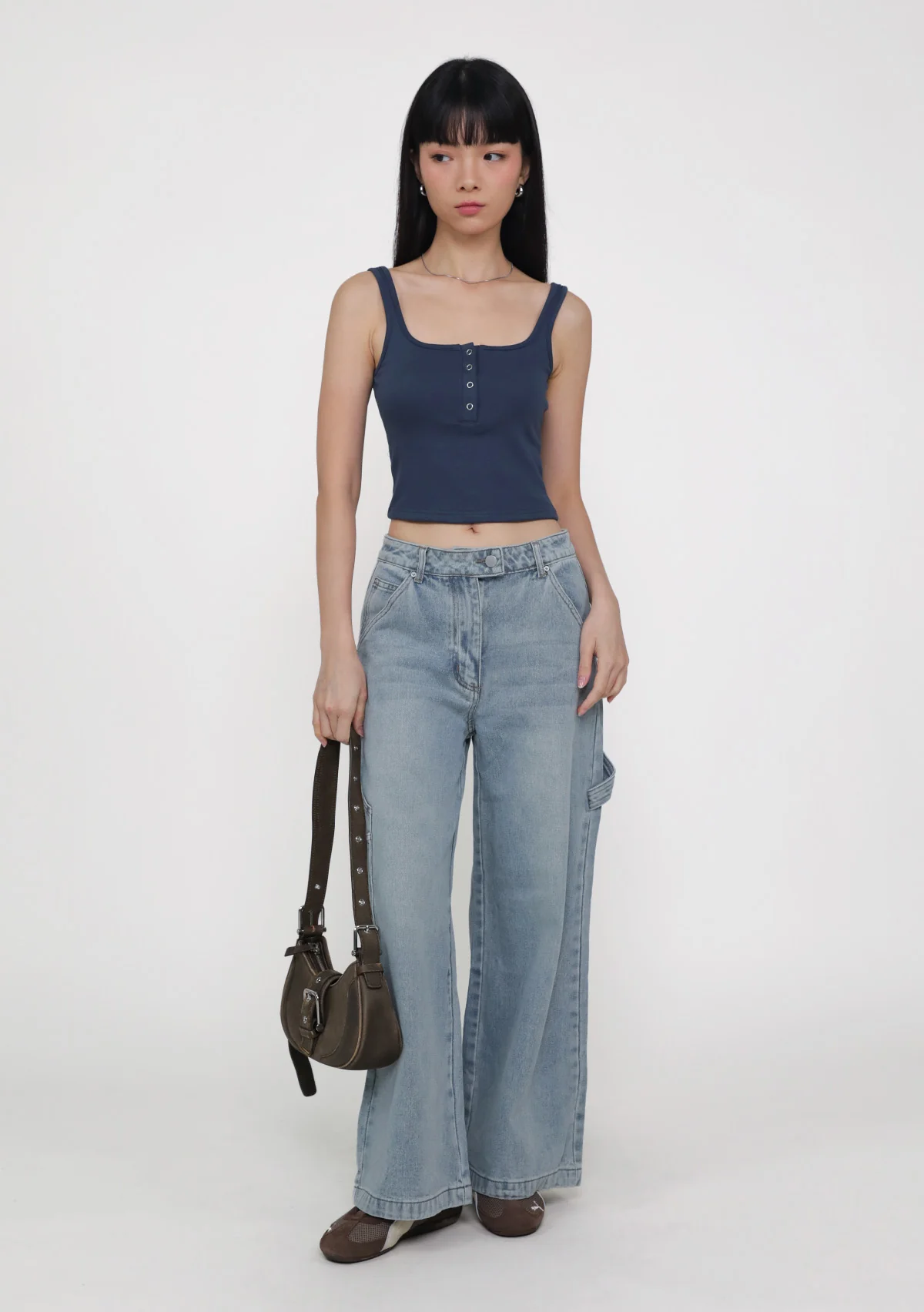 Naru Button Padded Tank Top - Image 4