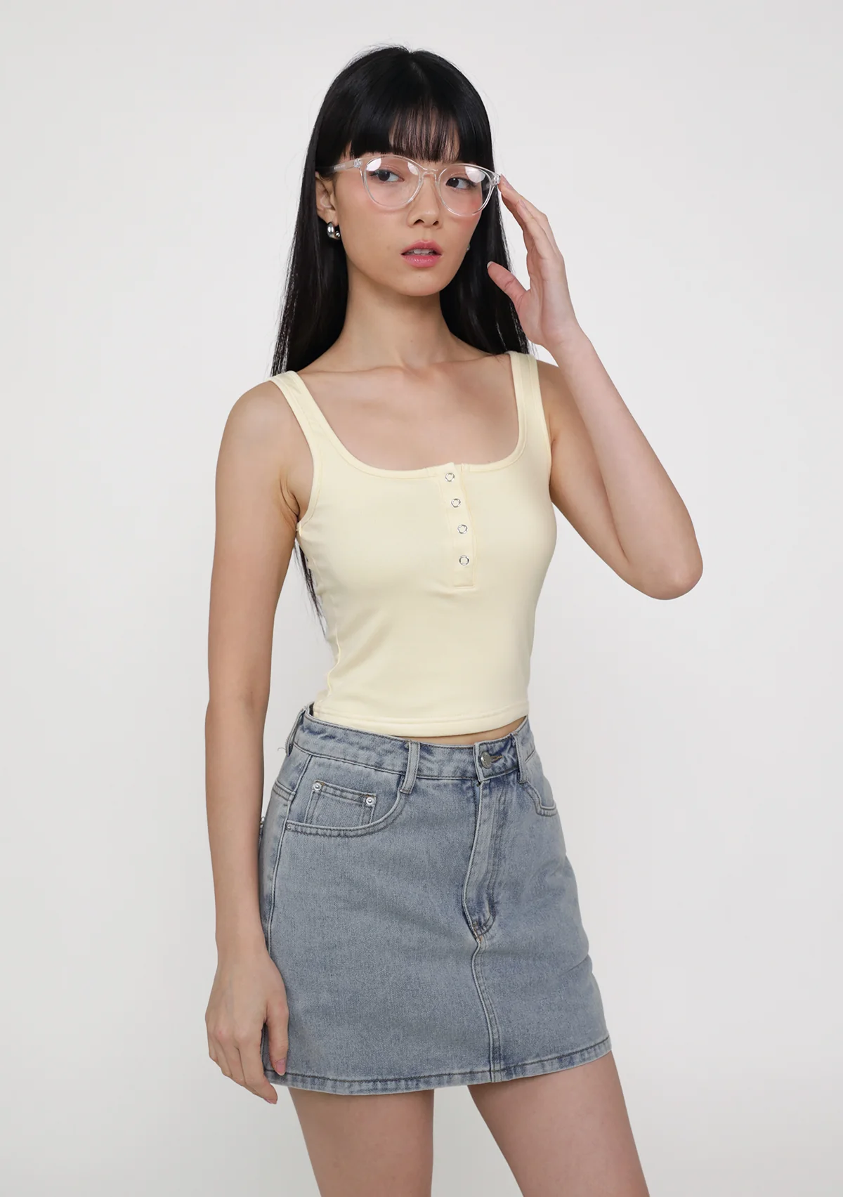 Naru Button Padded Tank Top - Image 5
