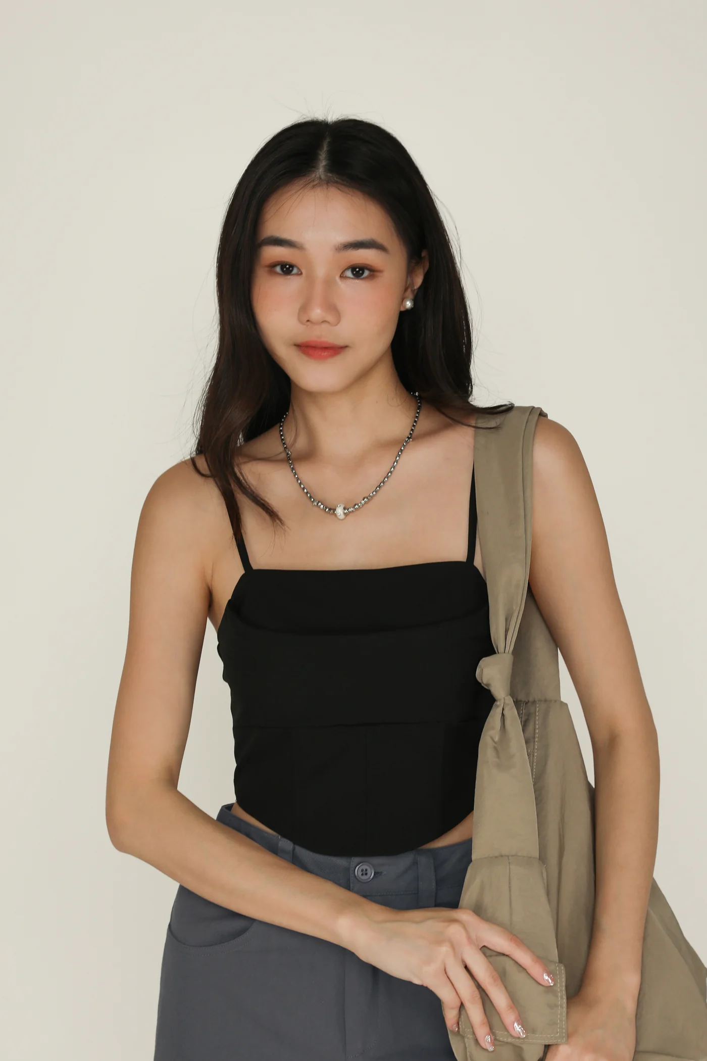 Natasha Corset Padded Crop Top - Image 10
