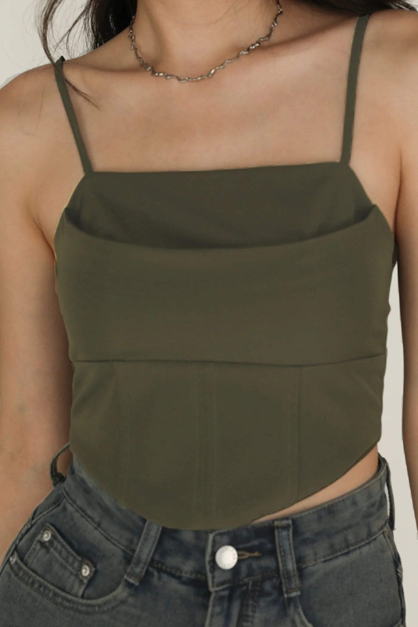 Natasha Corset Padded Crop Top - Image 18