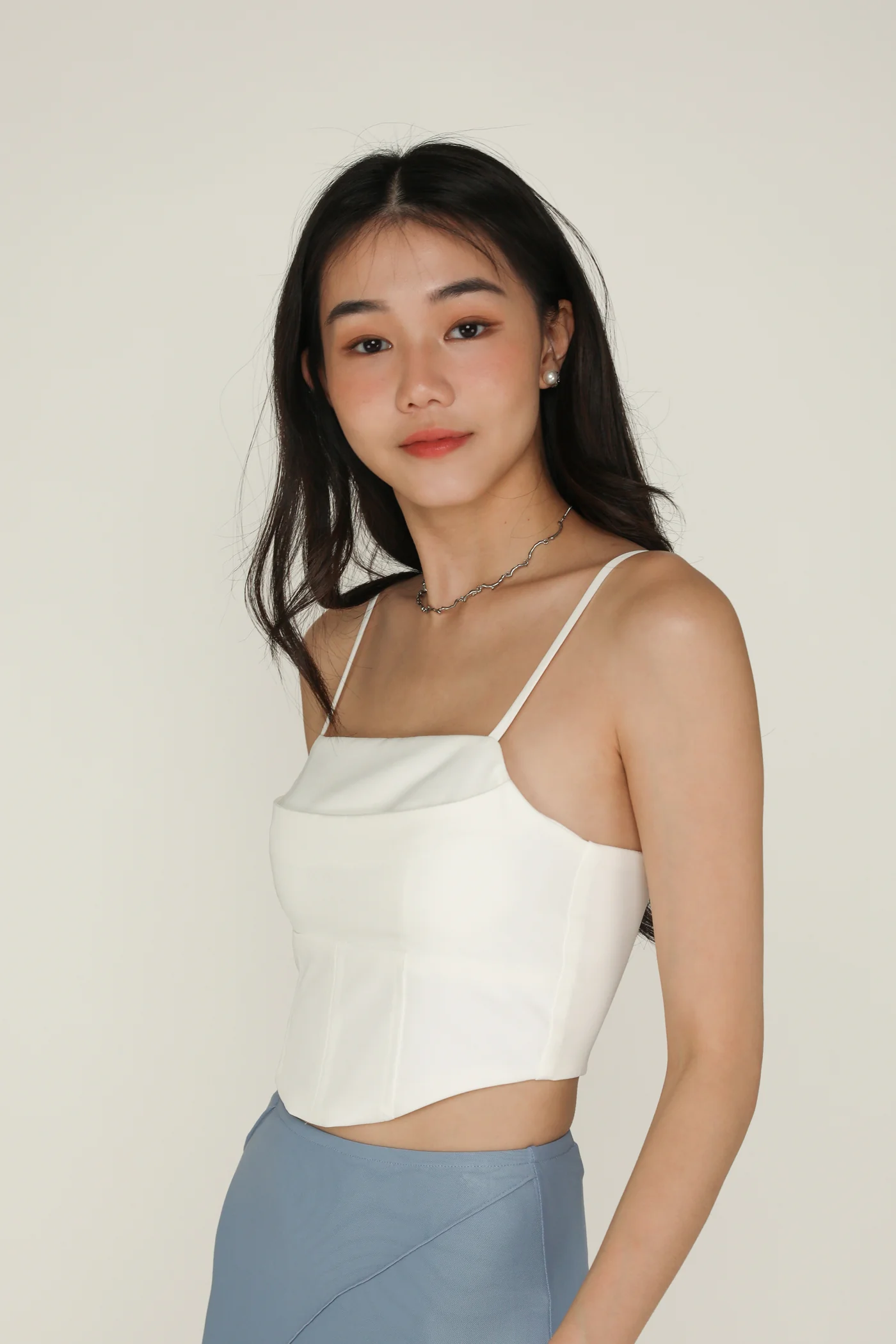 Natasha Corset Padded Crop Top - Image 3