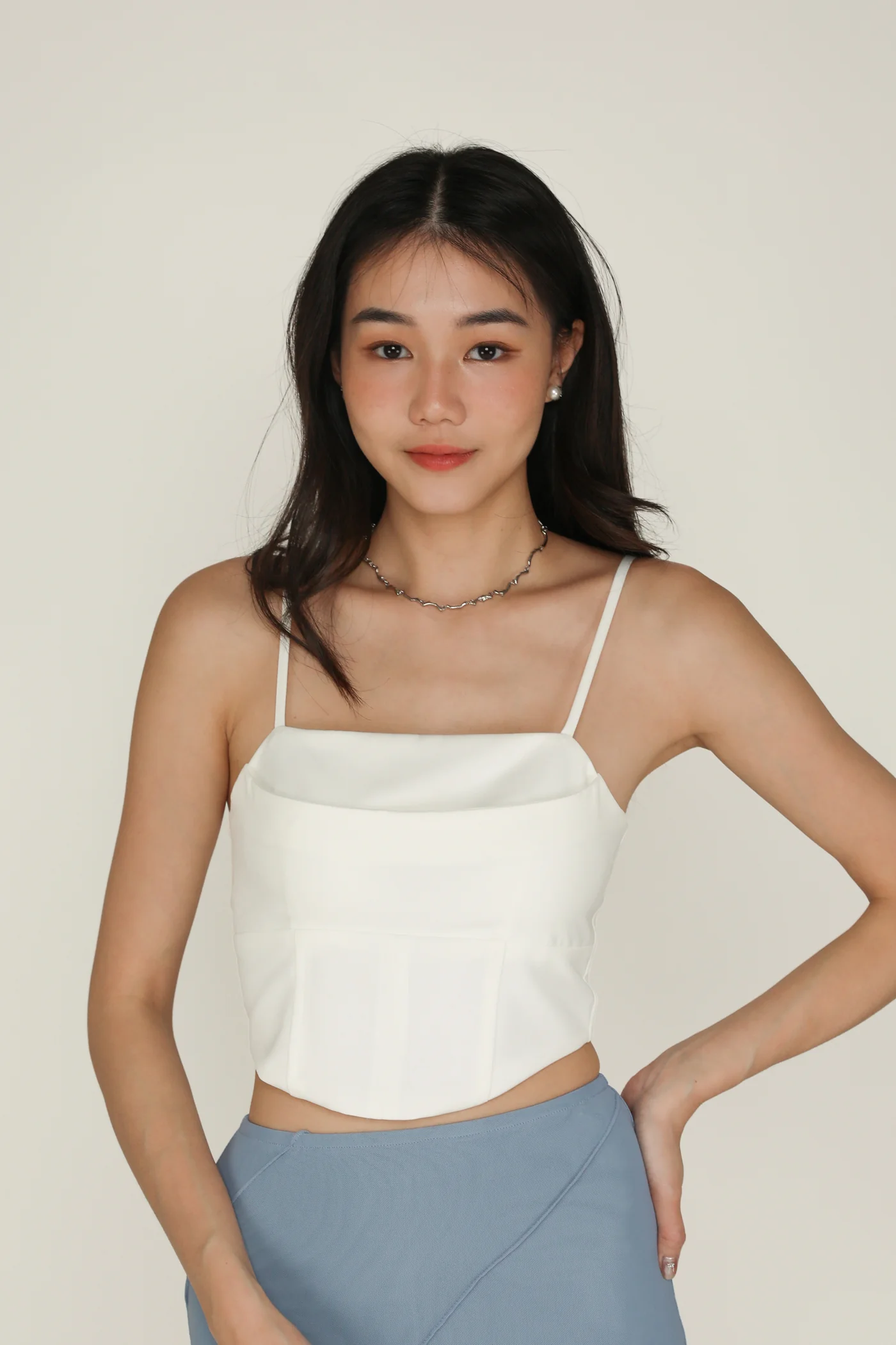 Natasha Corset Padded Crop Top - Image 5
