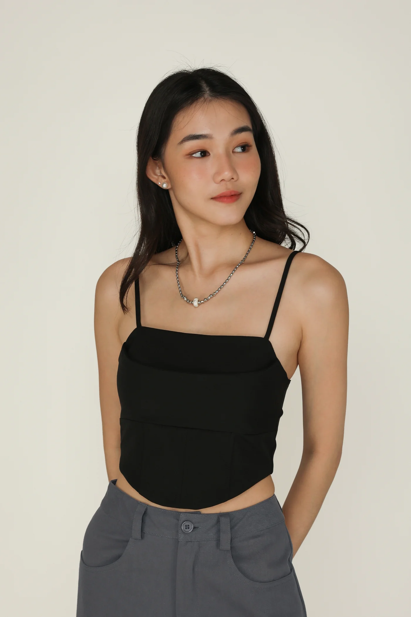 Natasha Corset Padded Crop Top - Image 8