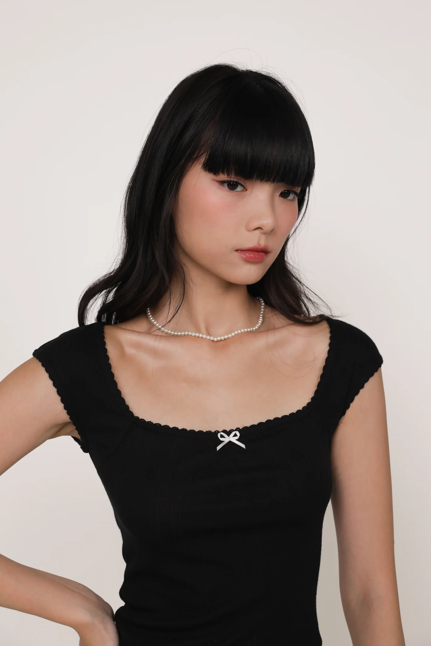Nikolas Lounge Ribbon Basic Top - Image 10